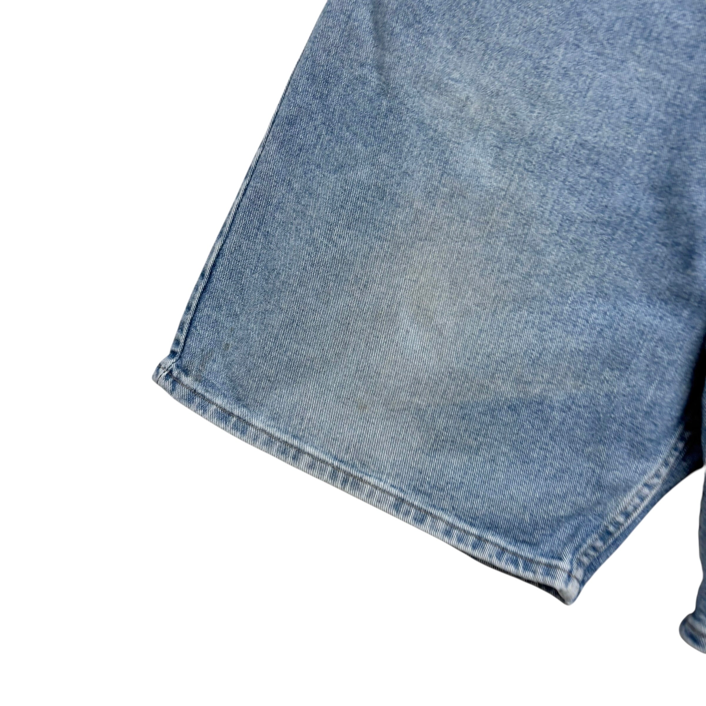 Wrangler Baggy Jorts W42 Mens Denim Shorts Light Blue Relaxed Fit