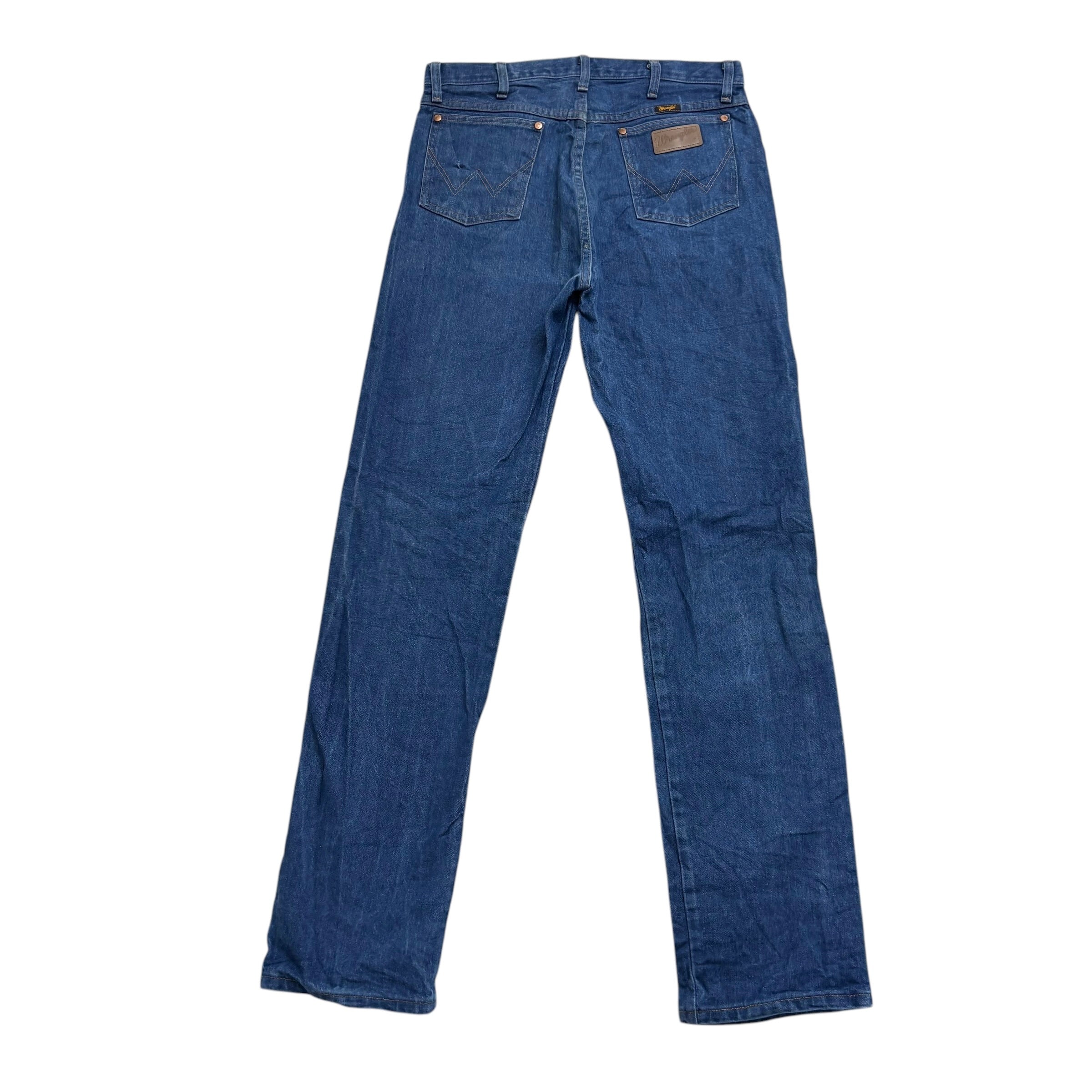 Wrangler Jeans Cowboy Cut W33 L36 Mens Mid Blue 13MWZ Original Fit Denim (E)