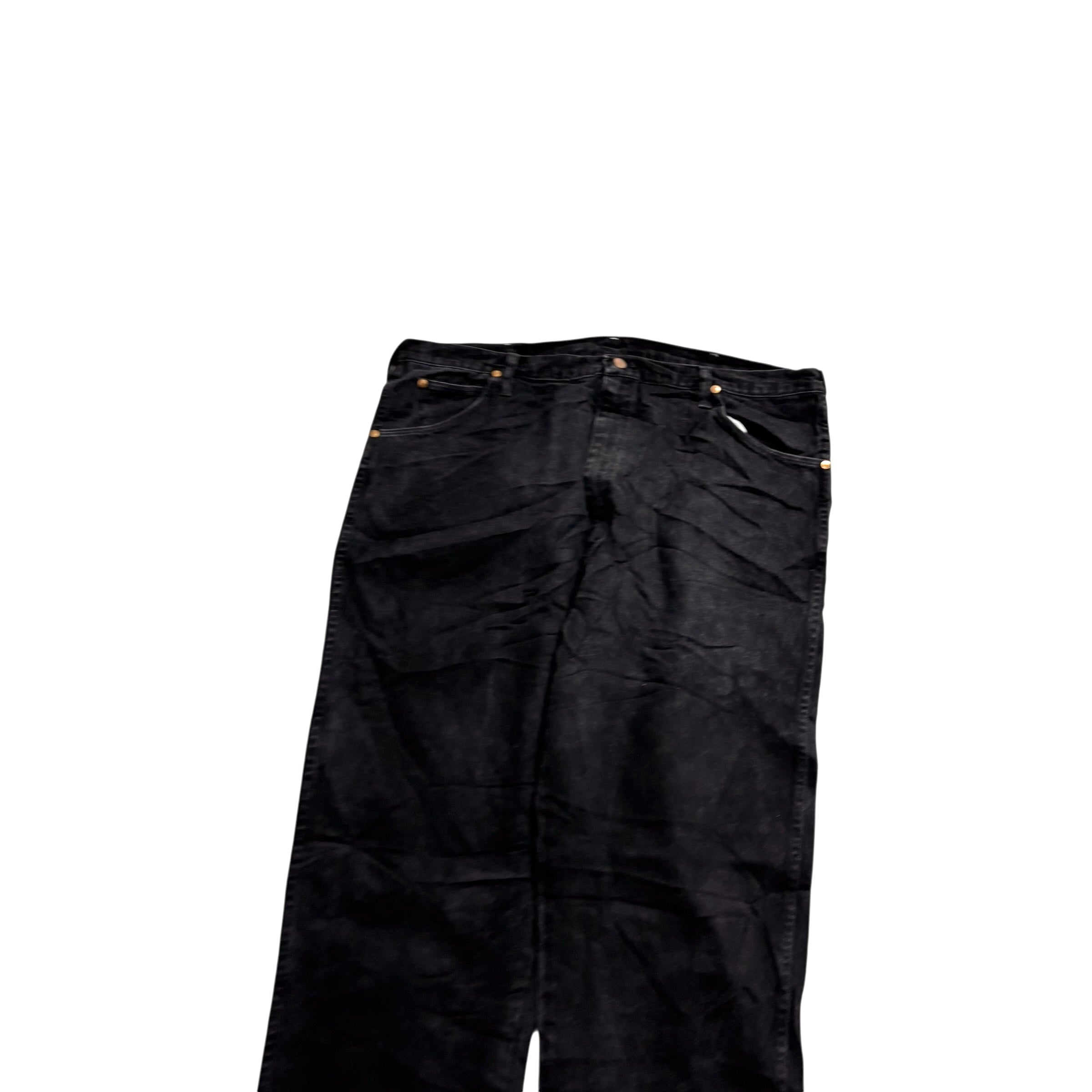 Wrangler Jeans Cowboy Cut W42 L36 Mens Black 31MWZ Relaxed Fit Made In USA (E)