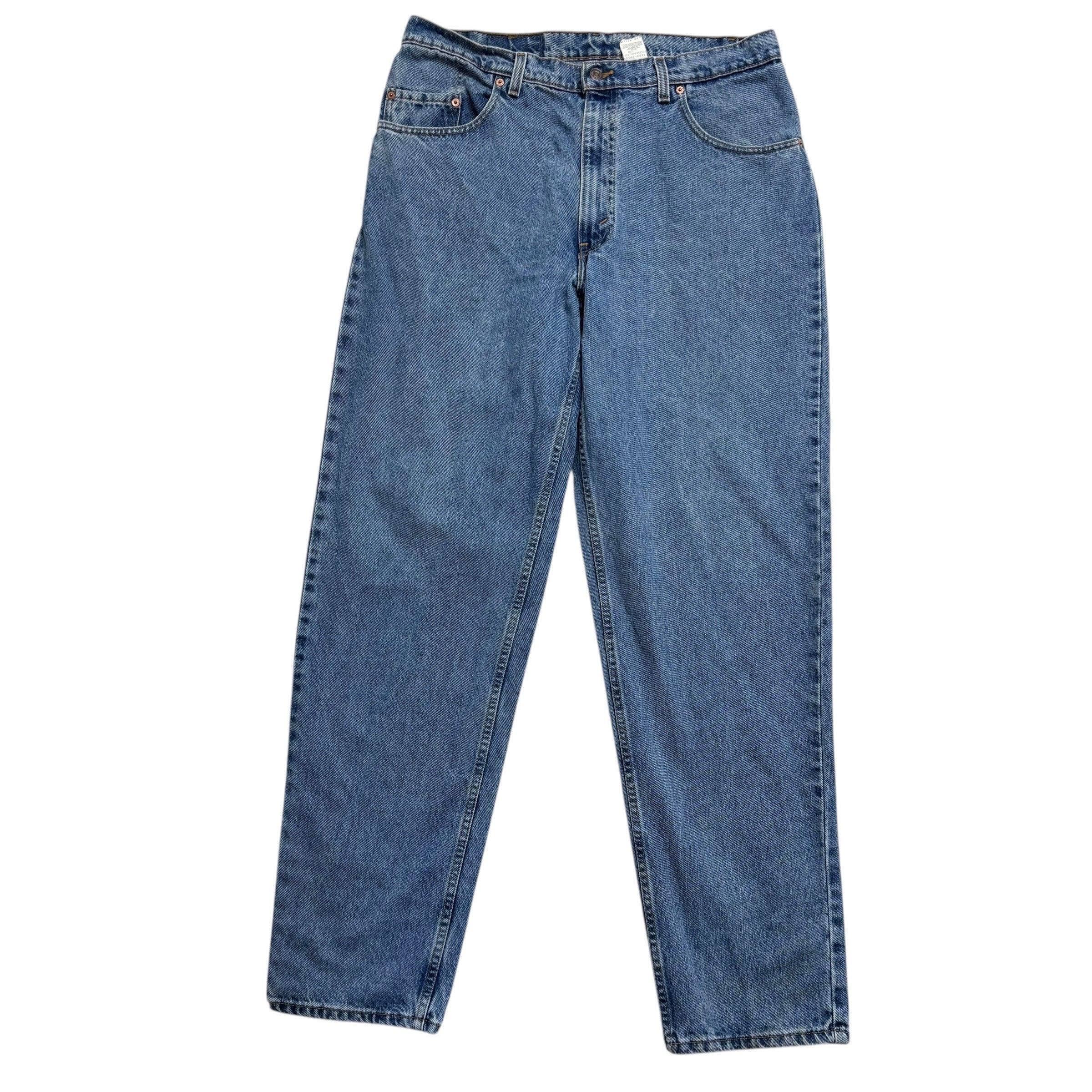 Levis 560 Jeans W36 L34 Mens Mid Blue Relaxed Tapered Fit USA Made Vintage (E)