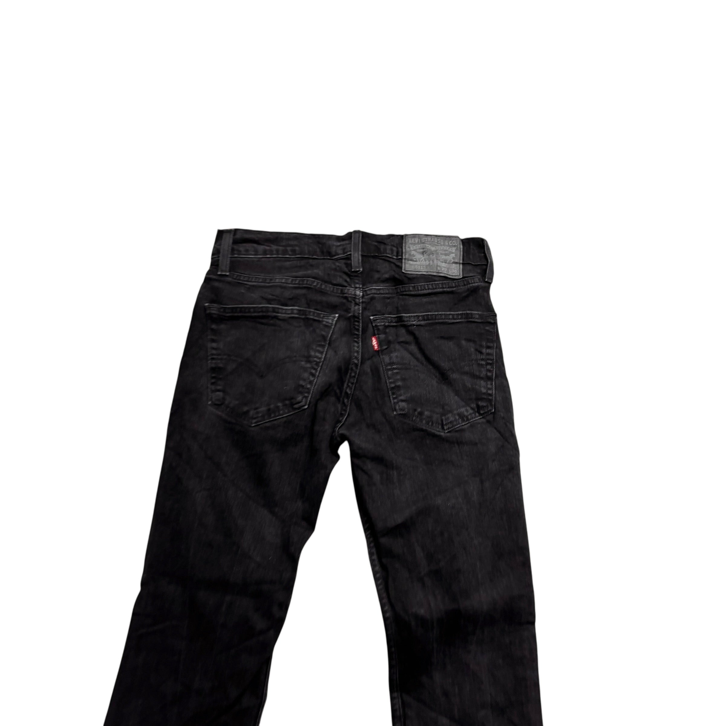Levis 511 Jeans W29 L30 Mens Black Slim Fit Stretch Denim (E)