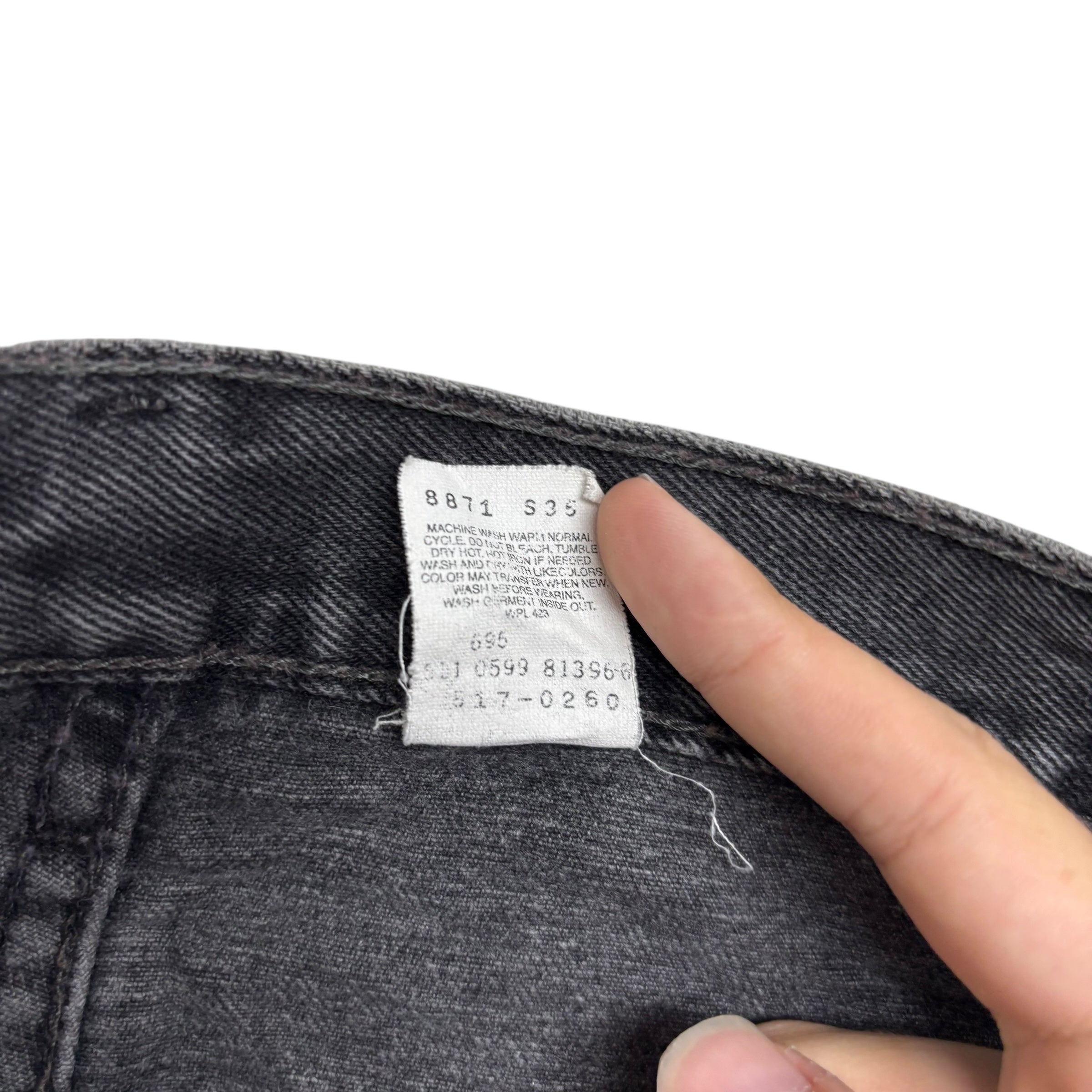 Levis 517 Jeans W34 L36 Mens Black Regular Bootcut USA Made Vintage