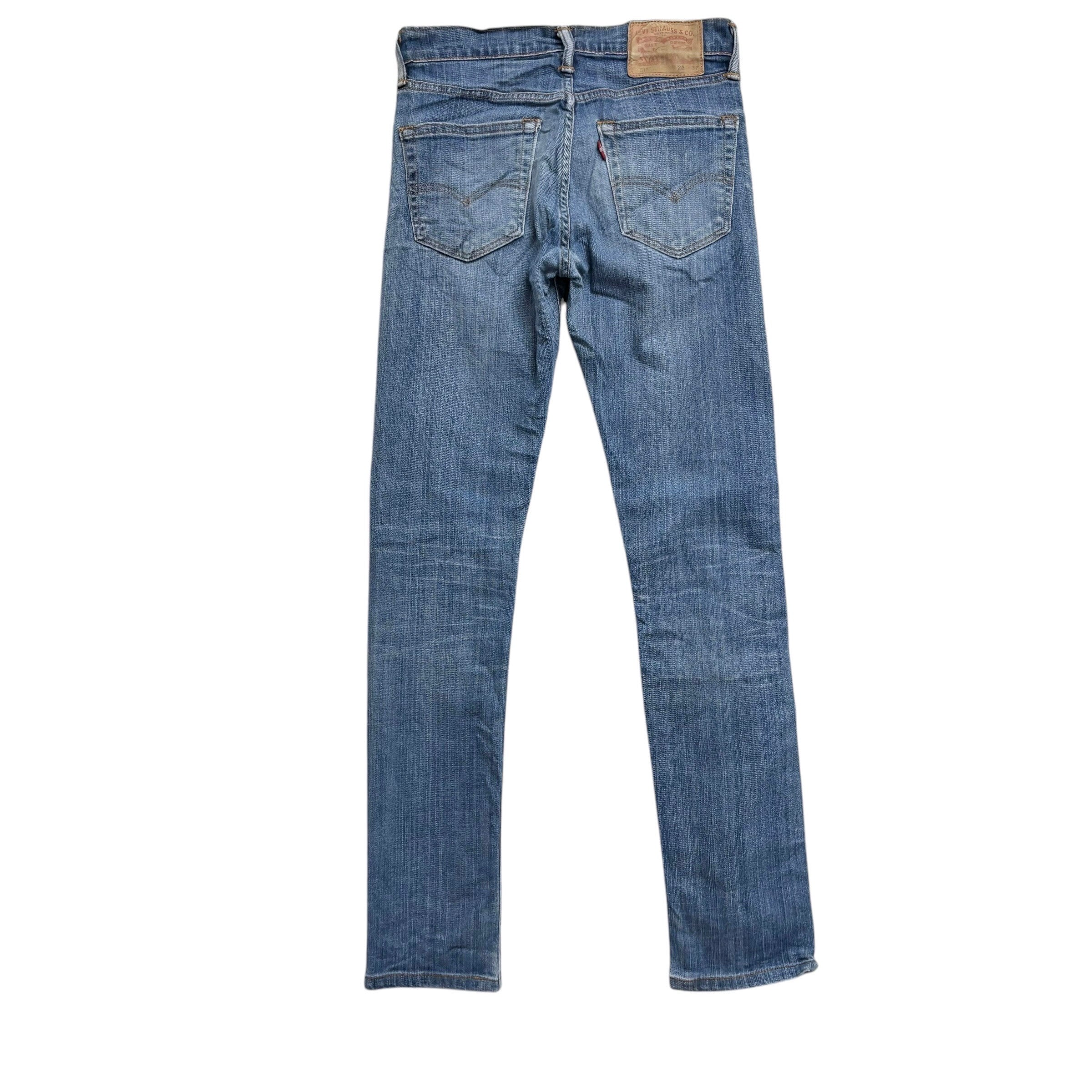 Levis 510 Jeans W28 L32 Mens Light Blue Skinny Fit Stretch Denim