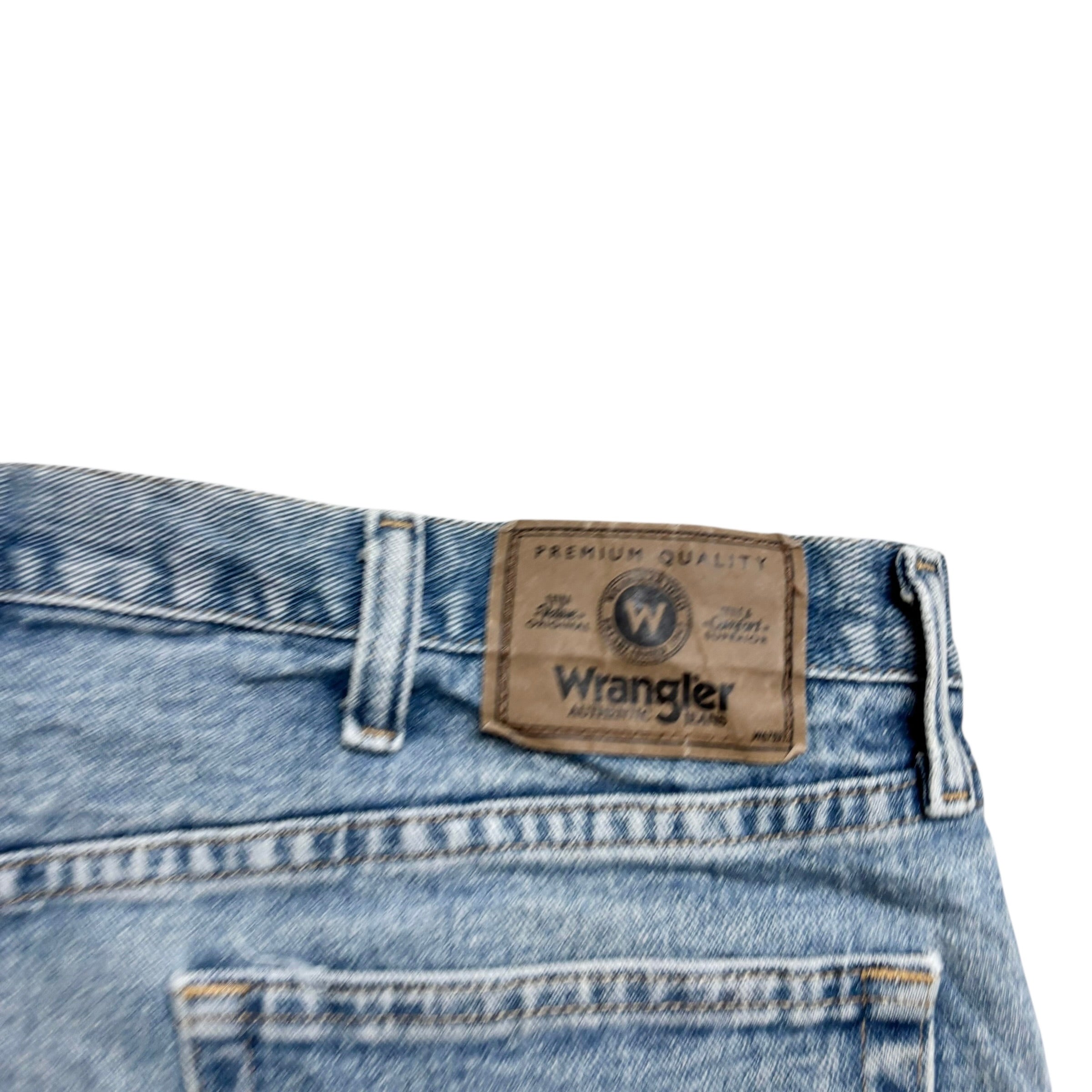 Wrangler Baggy Jorts W38 Mens Denim Shorts Mid Blue Relaxed Fit Vintage