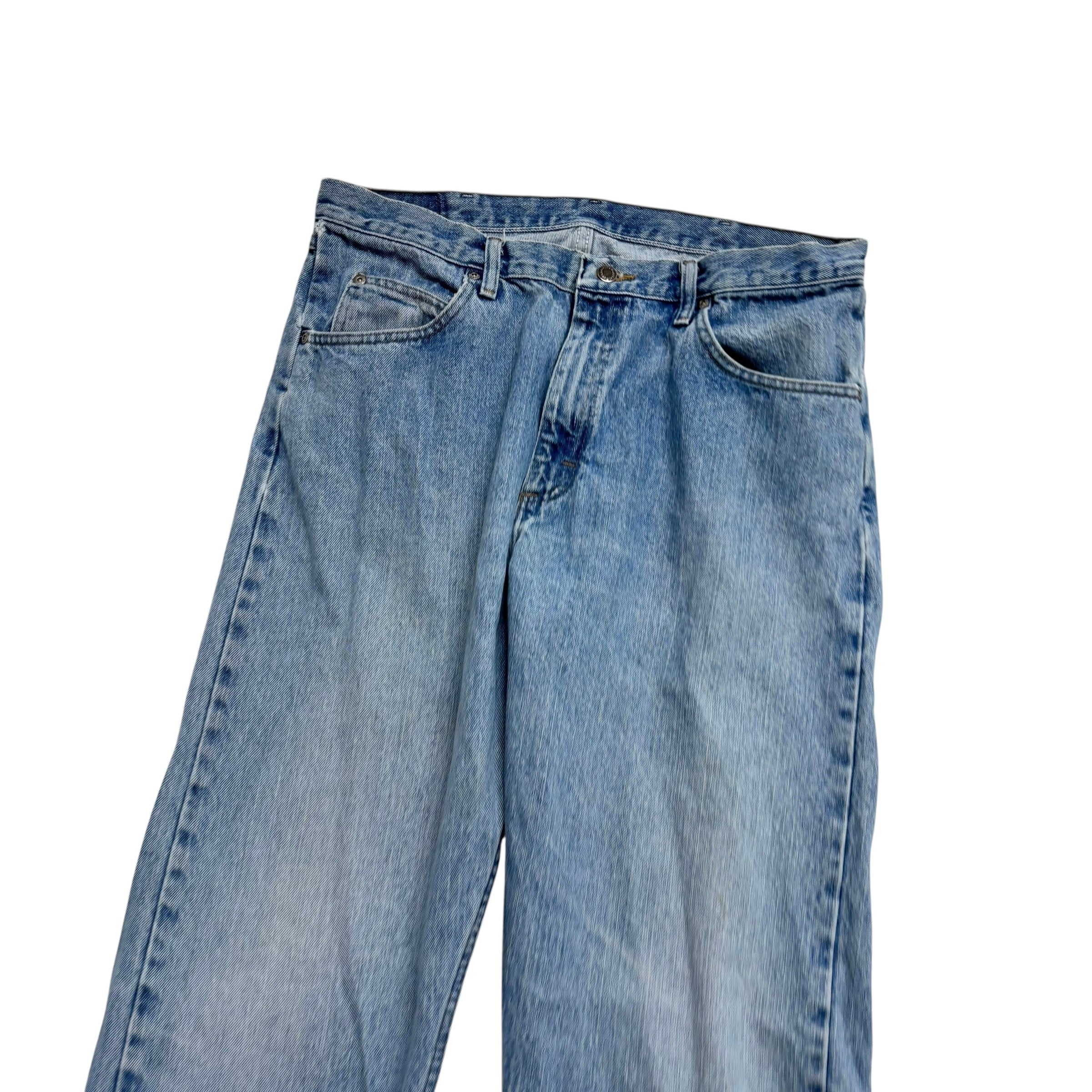 Wrangler Jeans W36 L34 Mens Light Blue Relaxed Straight Fit Denim