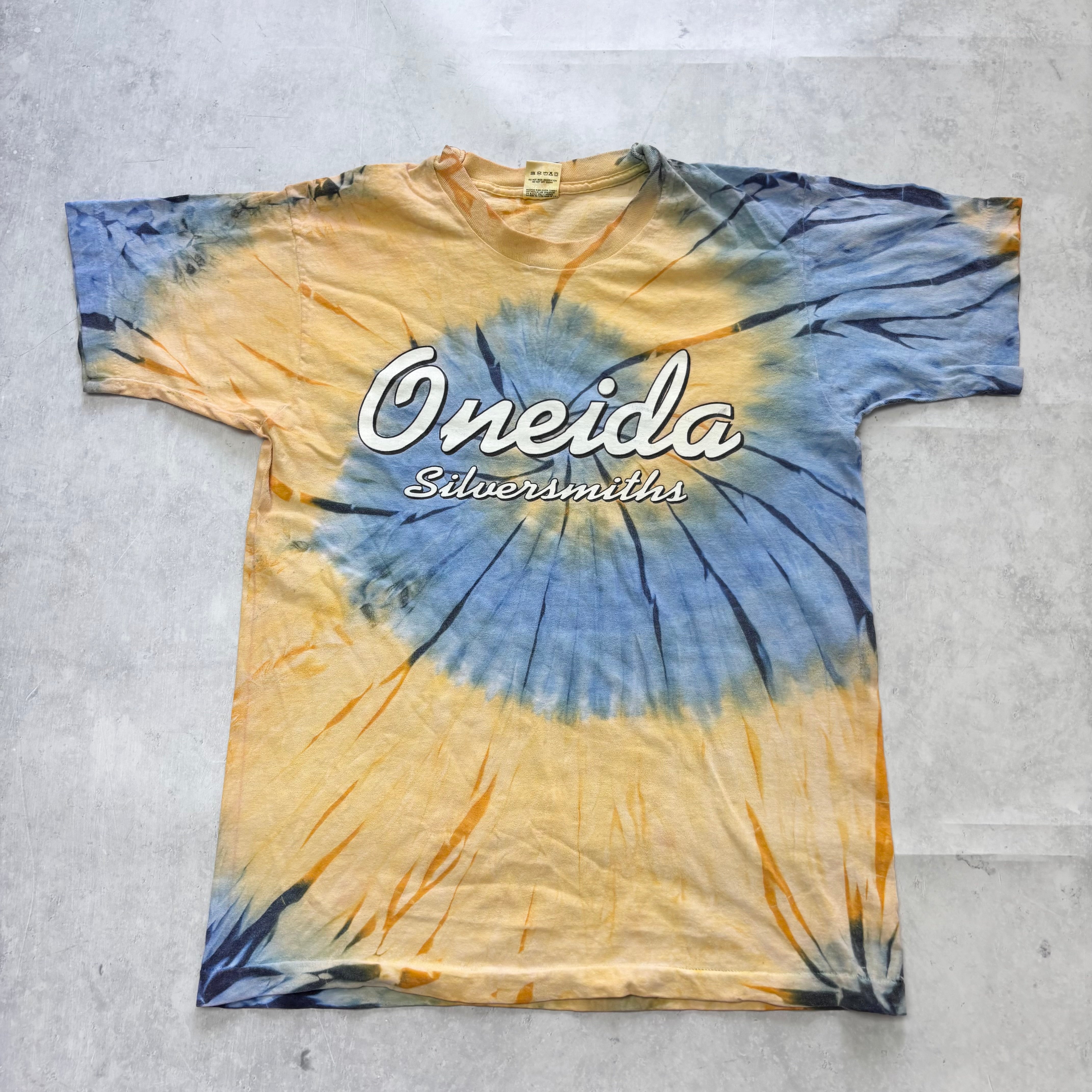 Vintage T Shirt Mens Medium Tie Die Single Stitch Graphic Print 90s USA (E)