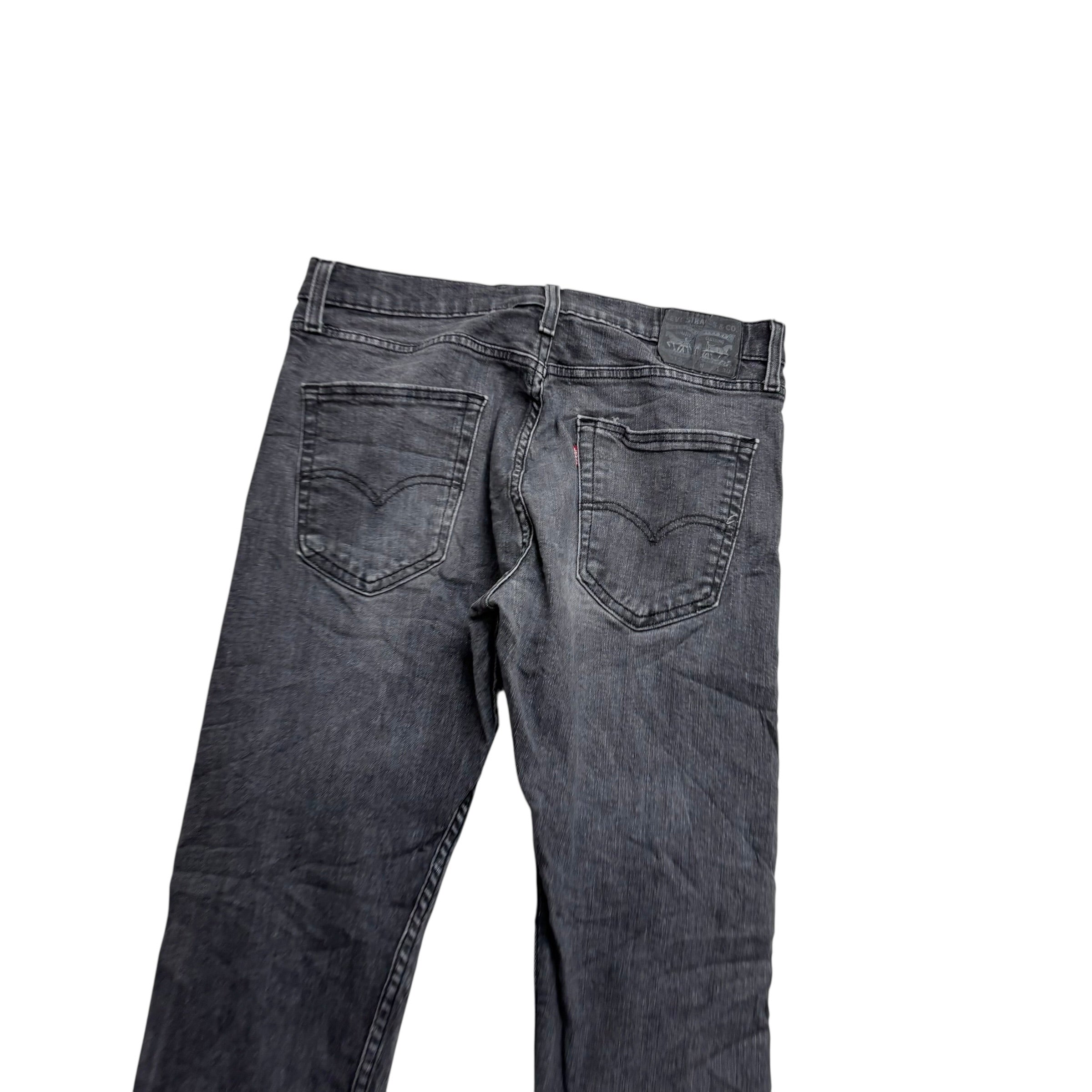 Levis 512 Jeans W33 L29 Mens Grey Slim Tapered Fit Stretch Denim