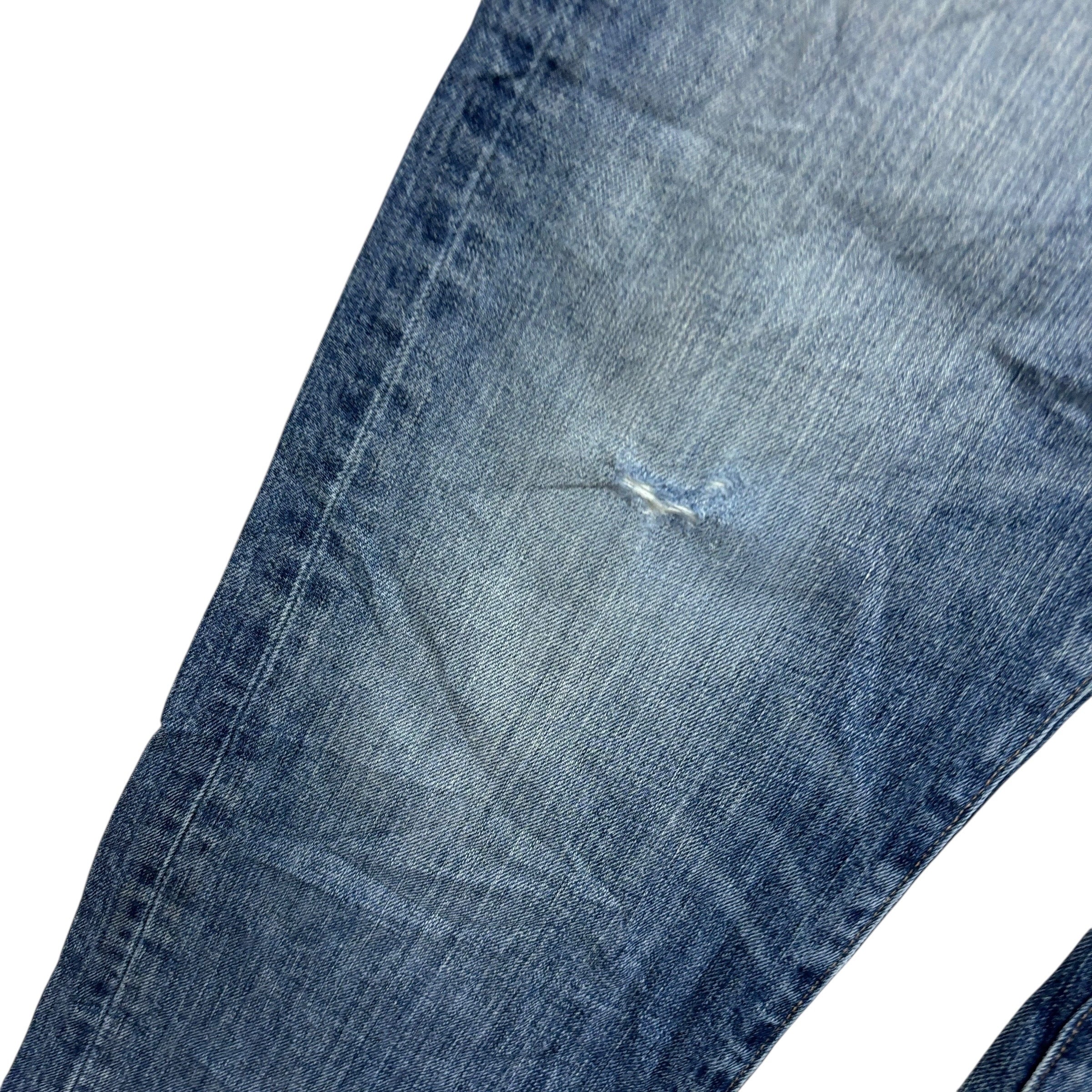 Levis 504 Jeans W34 L30 Mens Mid Blue Regular Straight Fit Denim