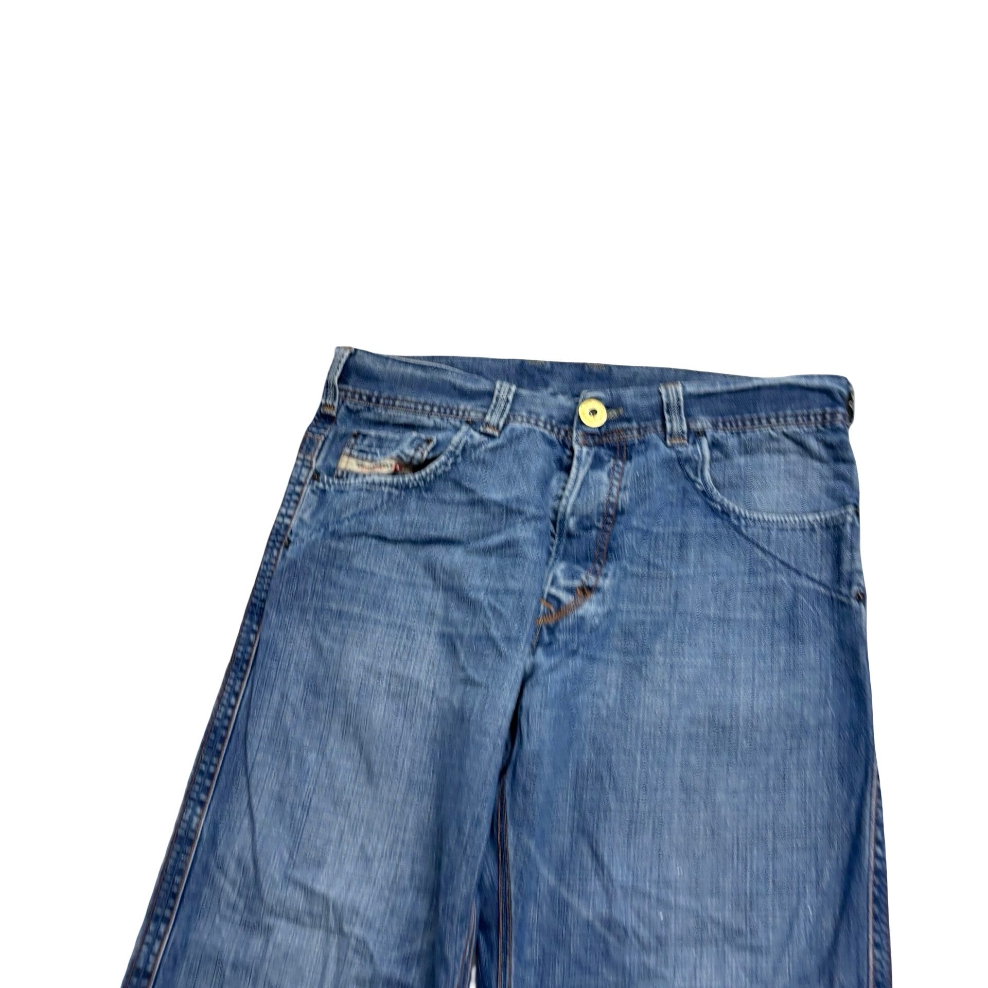 Diesel Bootcut Jeans W32 L34 Mens Mid Blue Relaxed Fit Vintage Macrowill (F)