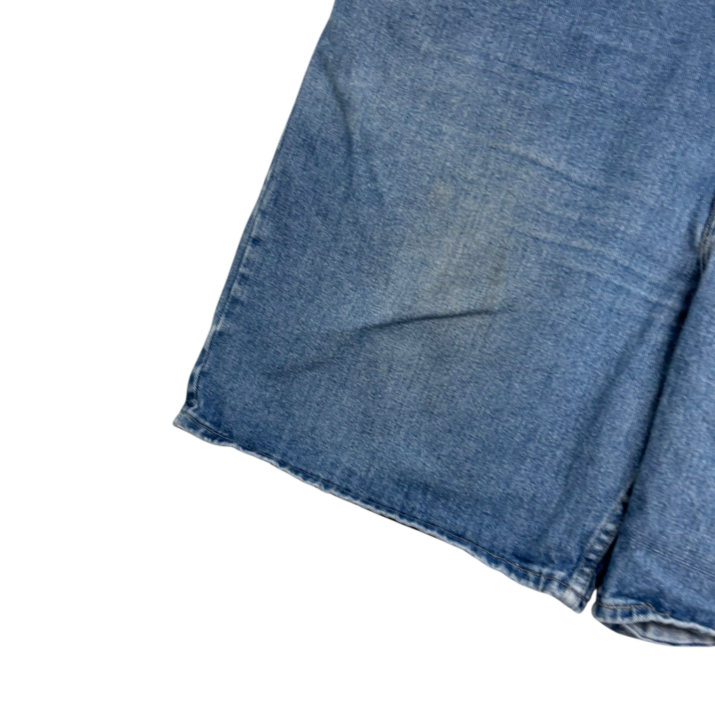 Wrangler Baggy Jorts W48 Mens Denim Shorts Mid Blue Relaxed Fit (F)