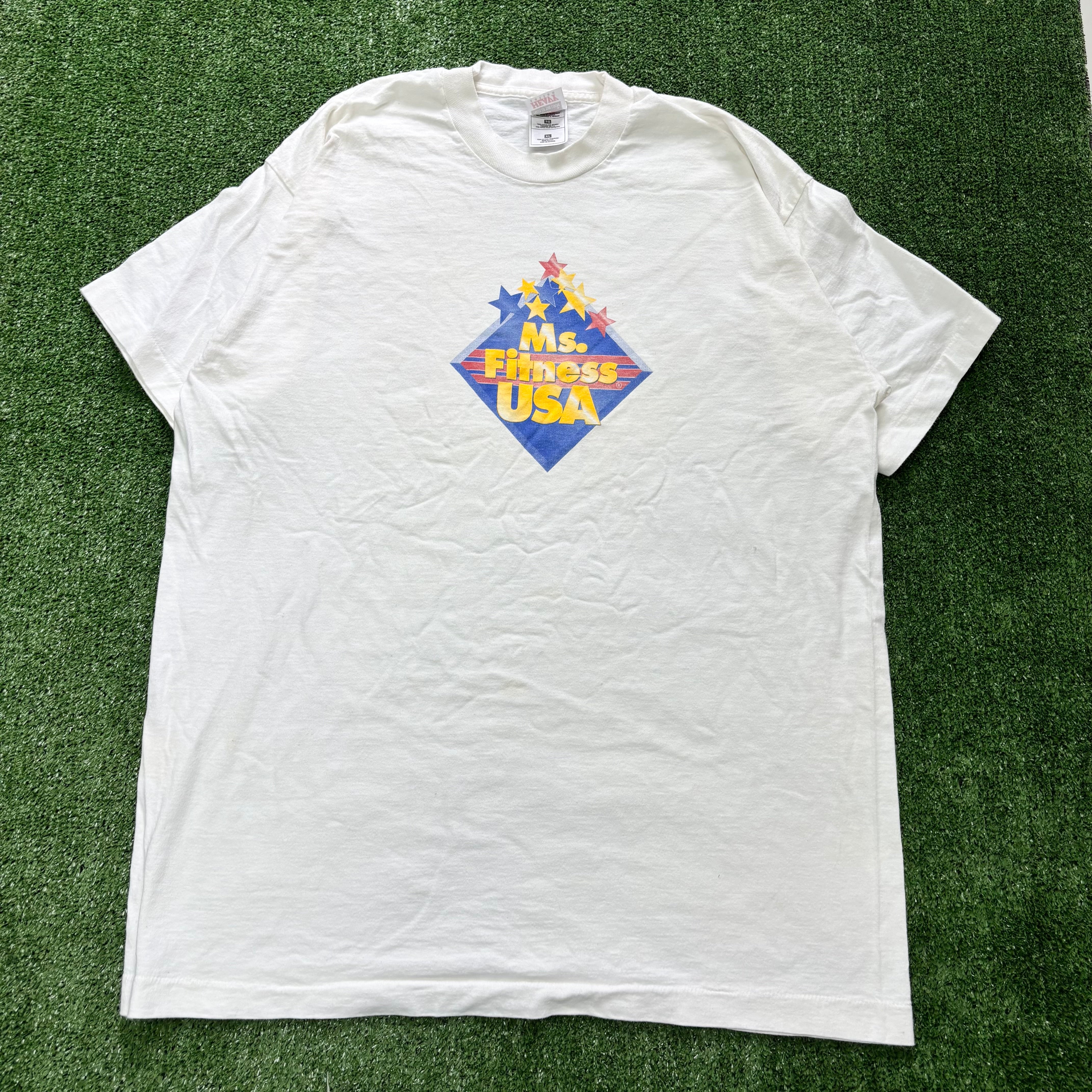 Vintage T Shirt Mens XL White Single Stitch Graphic Print 90s USA