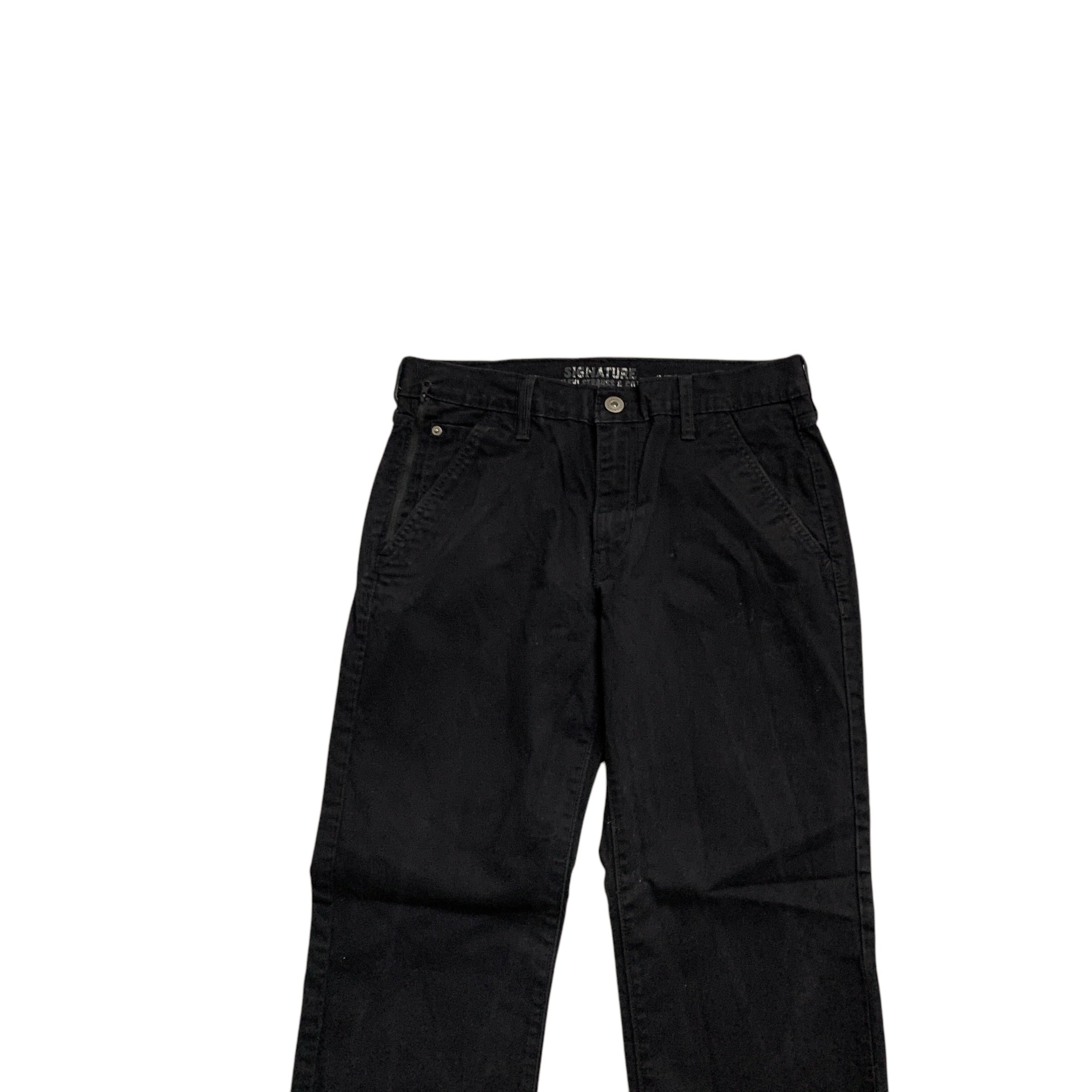 Levis Signature Trousers W32 L31 Mens Black Athletic Fit Stretch Pants