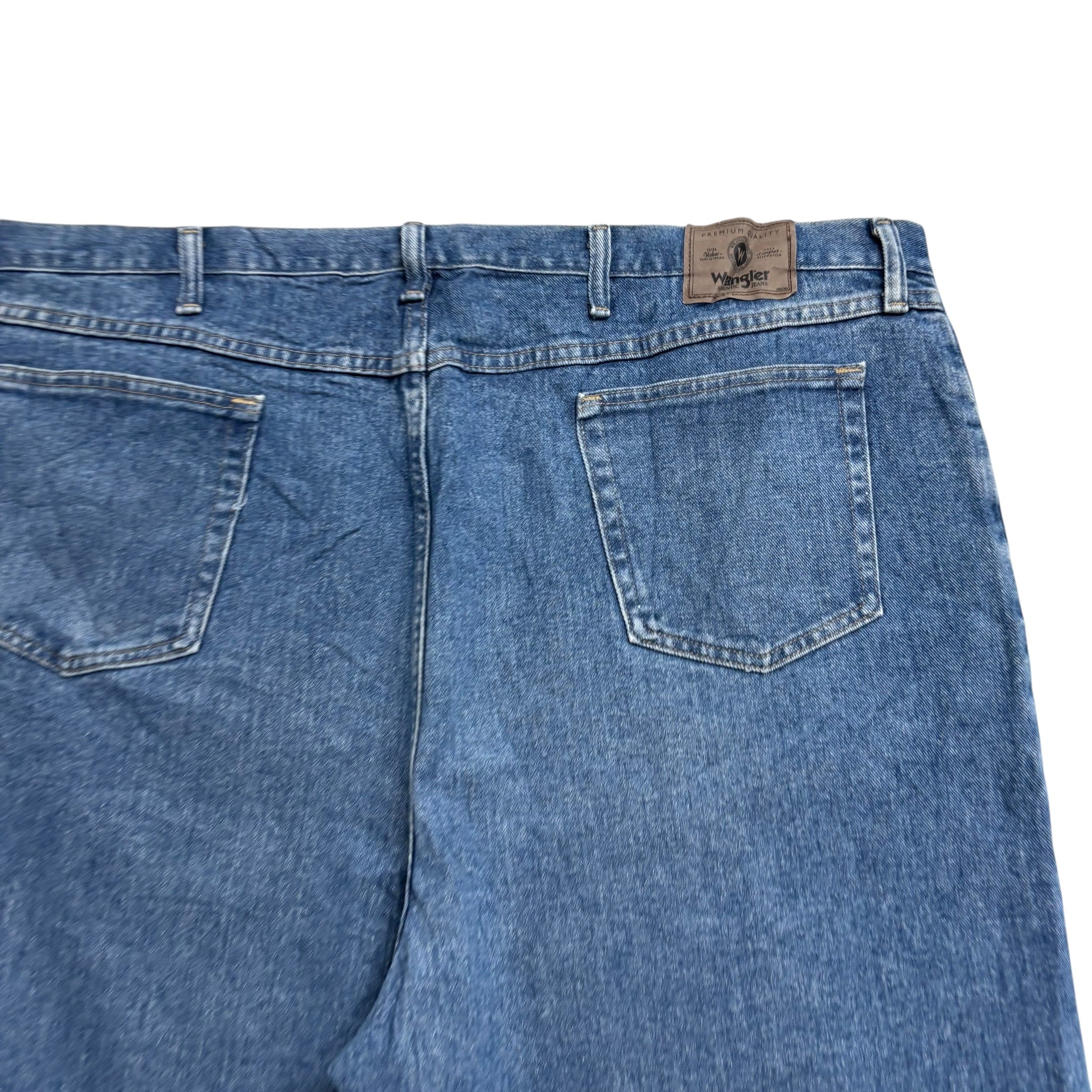 Wrangler Baggy Jorts W48 Mens Denim Shorts Mid Blue Relaxed Fit (E)