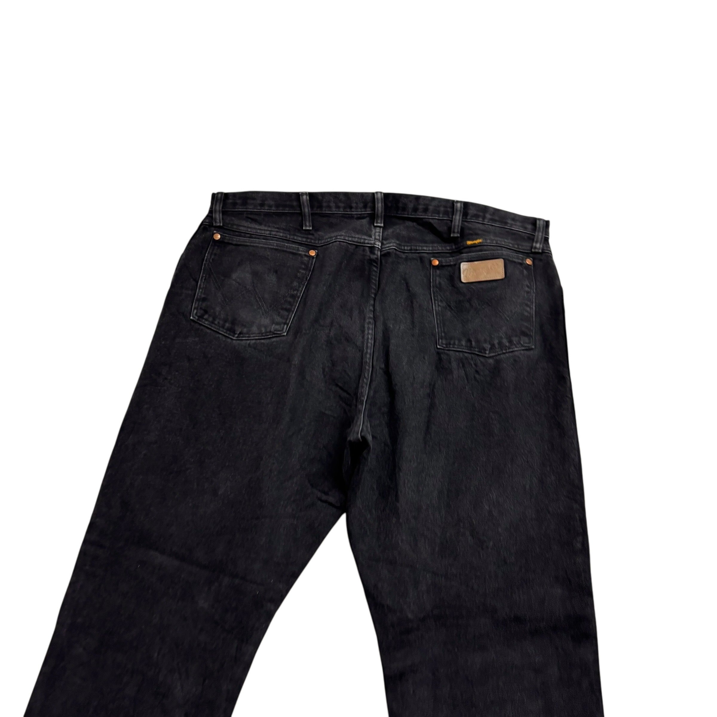 Wrangler Jeans Cowboy Cut W42 L34 Mens Black 13MWZ Original Fit Denim (E)
