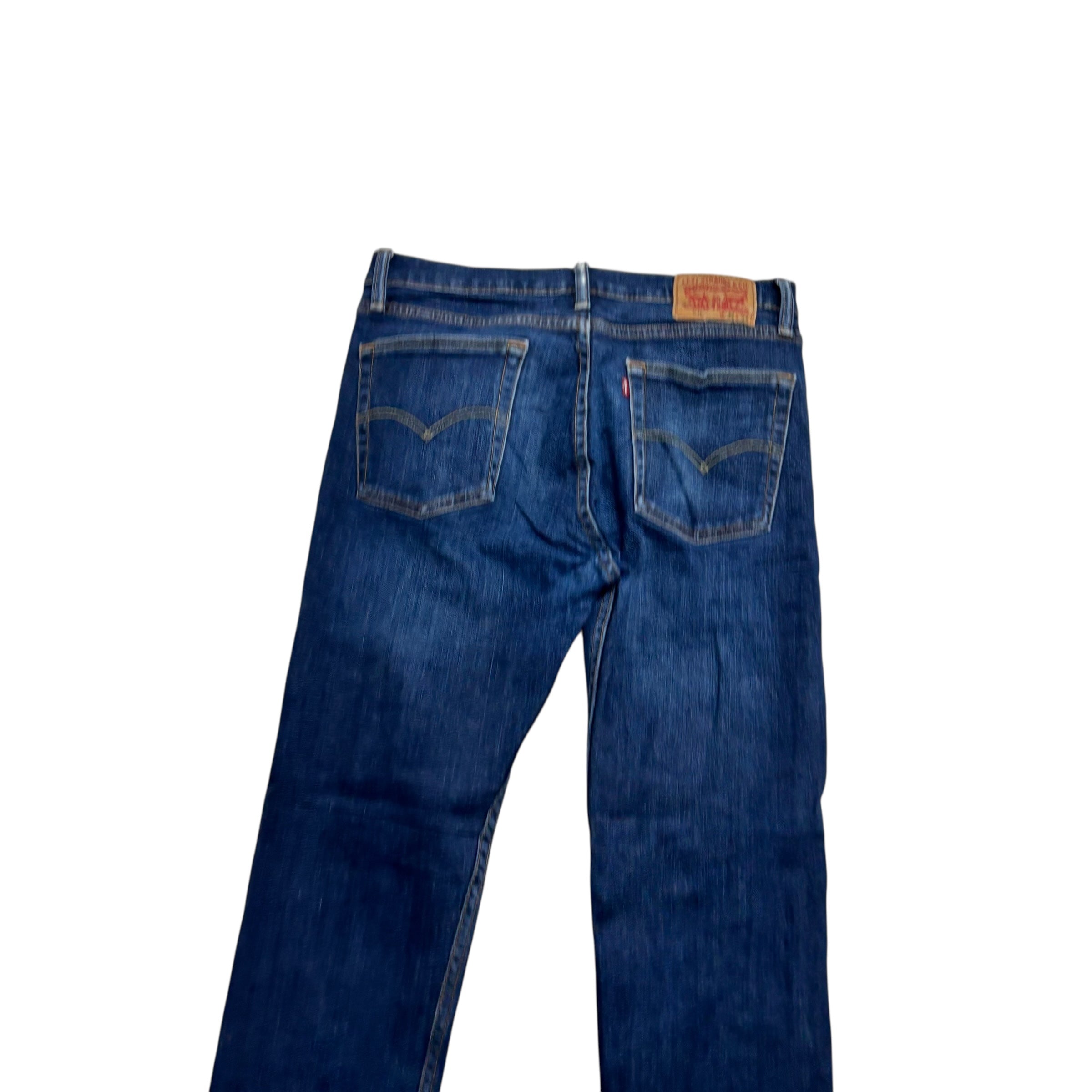 Levis 510 Jeans W32 L33 Mens Dark Blue Skinny Fit Stretch Denim (E)