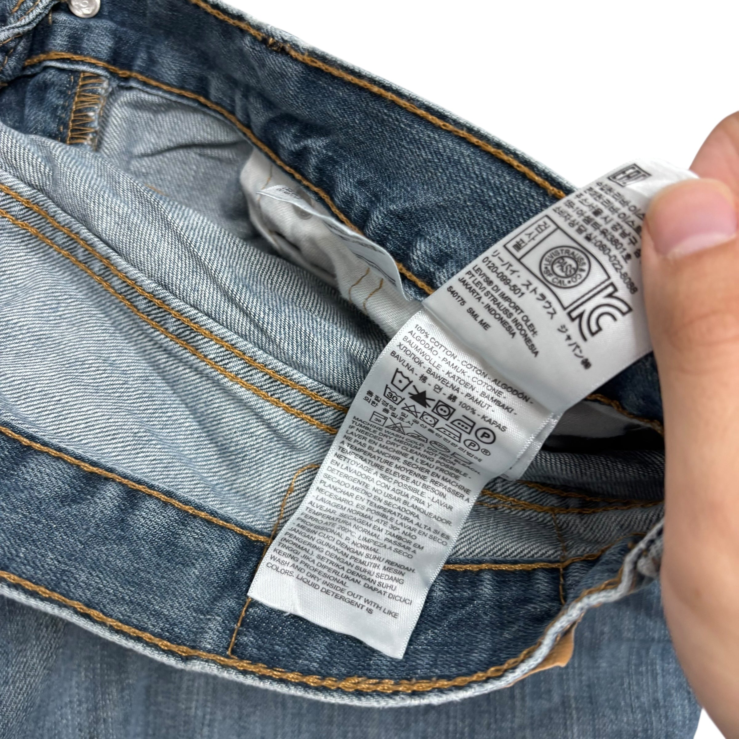 Levis 559 Jeans W33 L30 Mens Blue Baggy Relaxed Straight Fit Denim