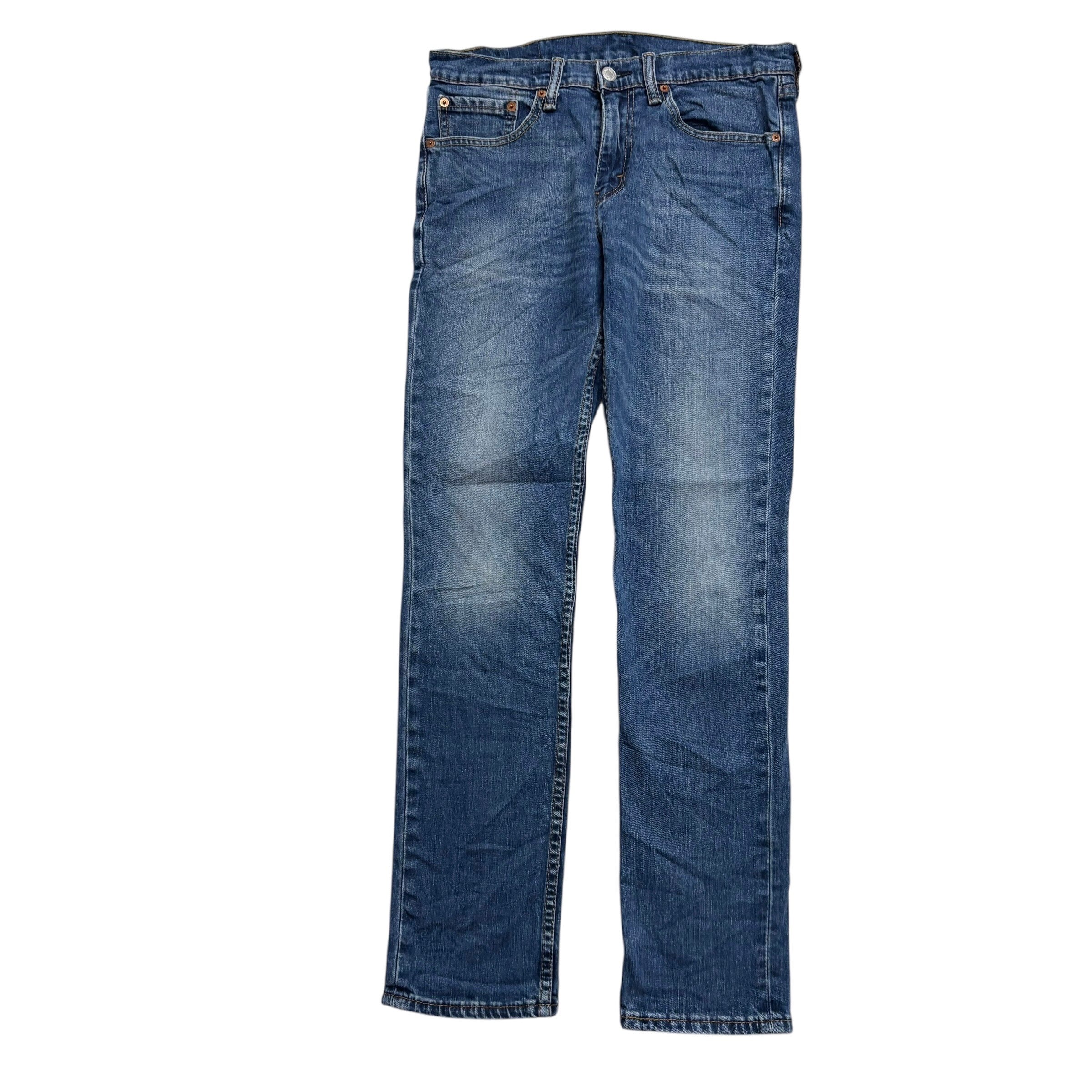 Levis 511 Jeans W32 L32 Mens Mid Blue Slim Fit Stretch Denim (E)