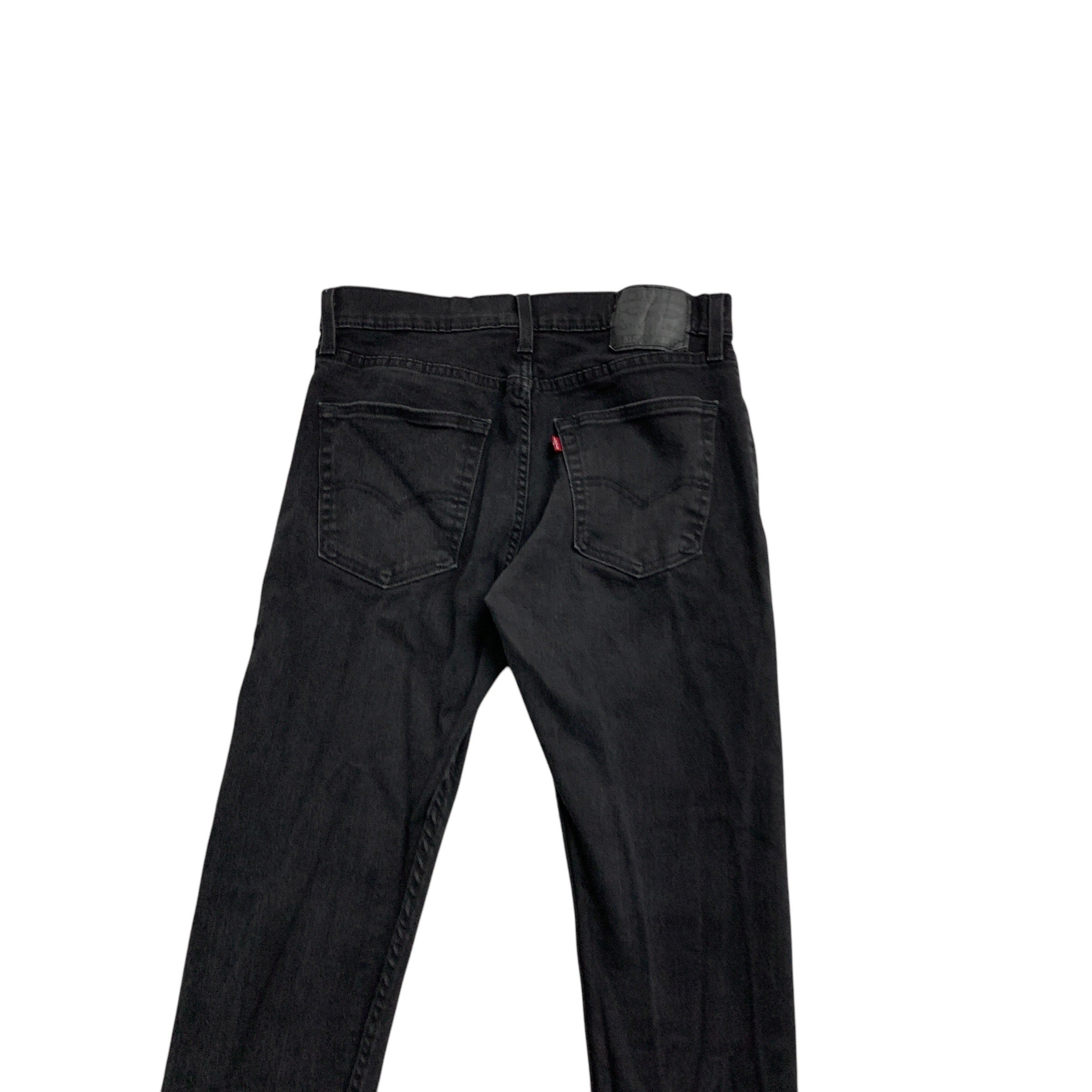 Levis 512 Jeans W31 L29 Mens Black Slim Tapered Fit Stretch Denim (E)