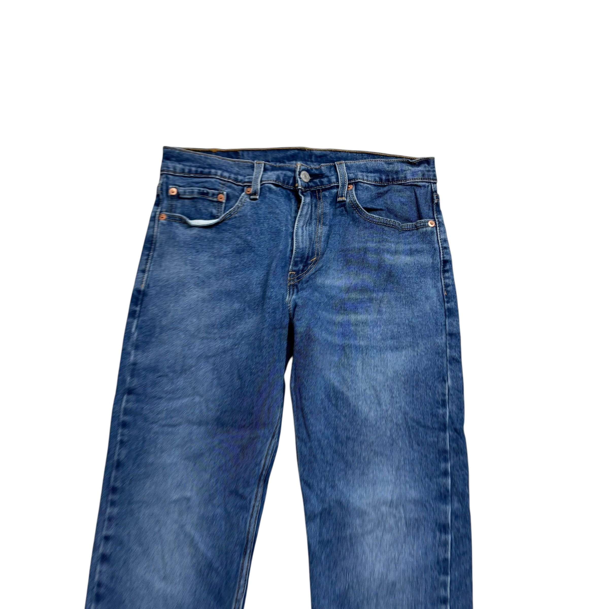 Levis 512 Jeans W30 L30 Mens Mid Blue Slim Tapered Fit Stretch Denim (E)