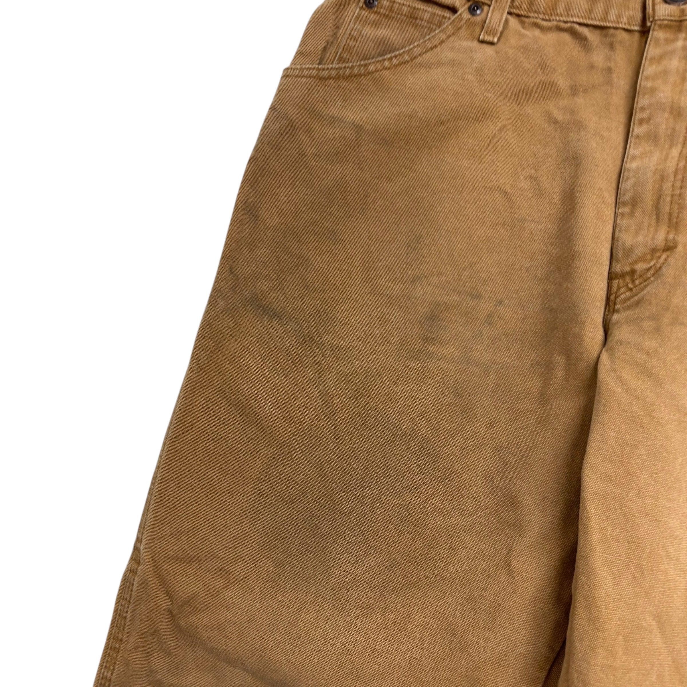 Dickies Carpenter Pants W38 L30 Mens Tan Relaxed Straight Fit Vintage Trousers