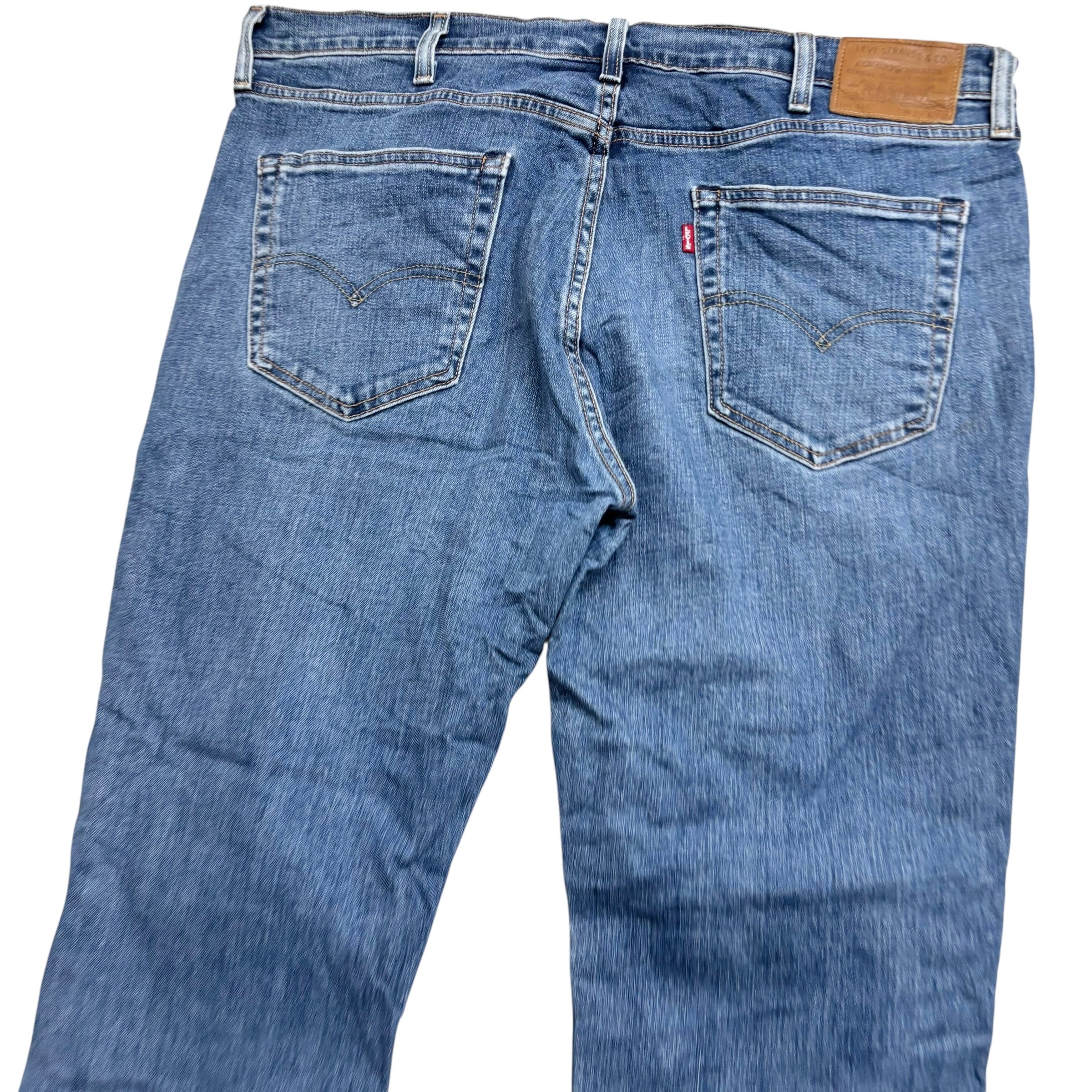 Levis 511 Jeans W38 L32 Mens Mid Blue Slim Fit Stretch Premium Denim (E)