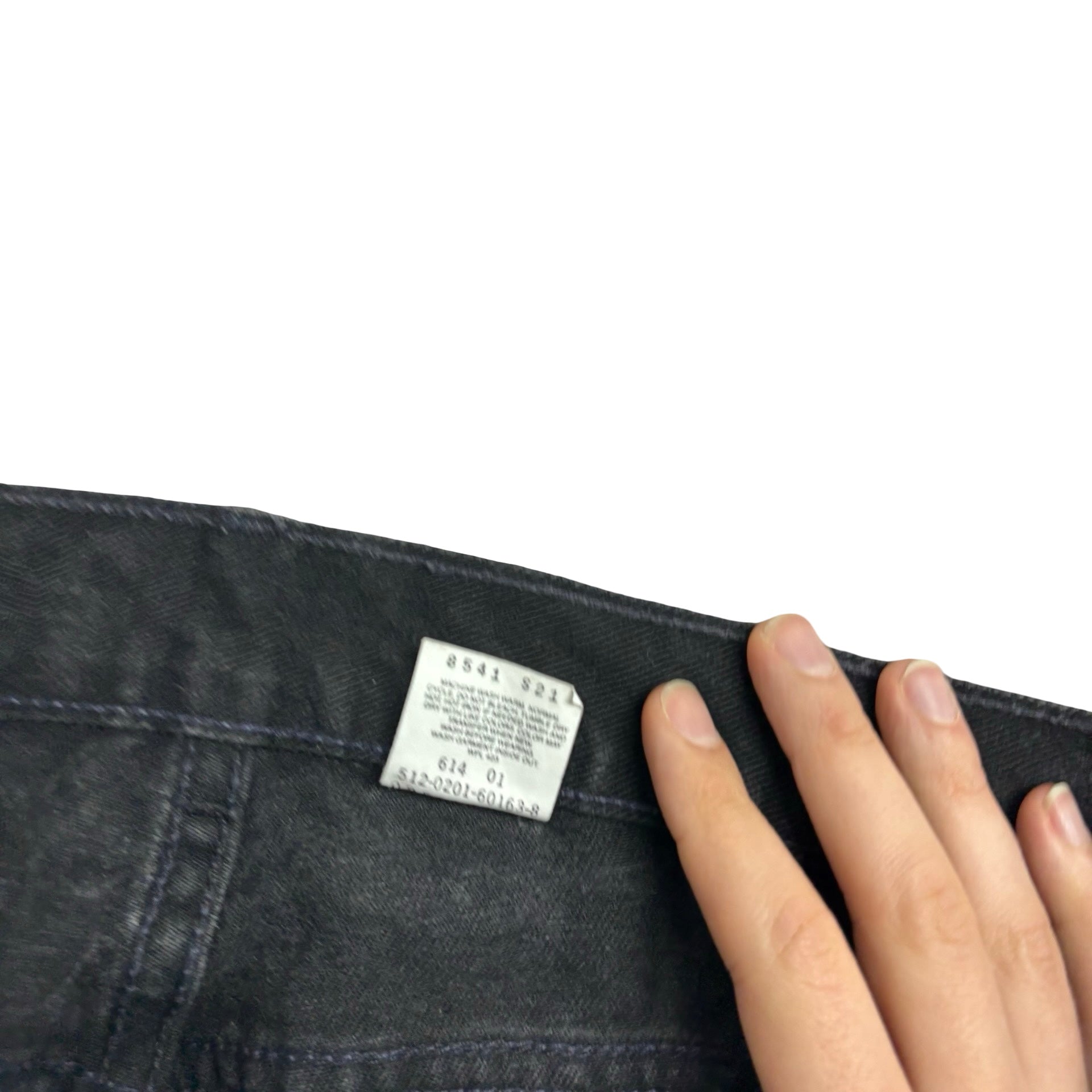 Levis 550 Jeans W40 L33 Womens Black Relaxed Tapered Fit Vintage Denim