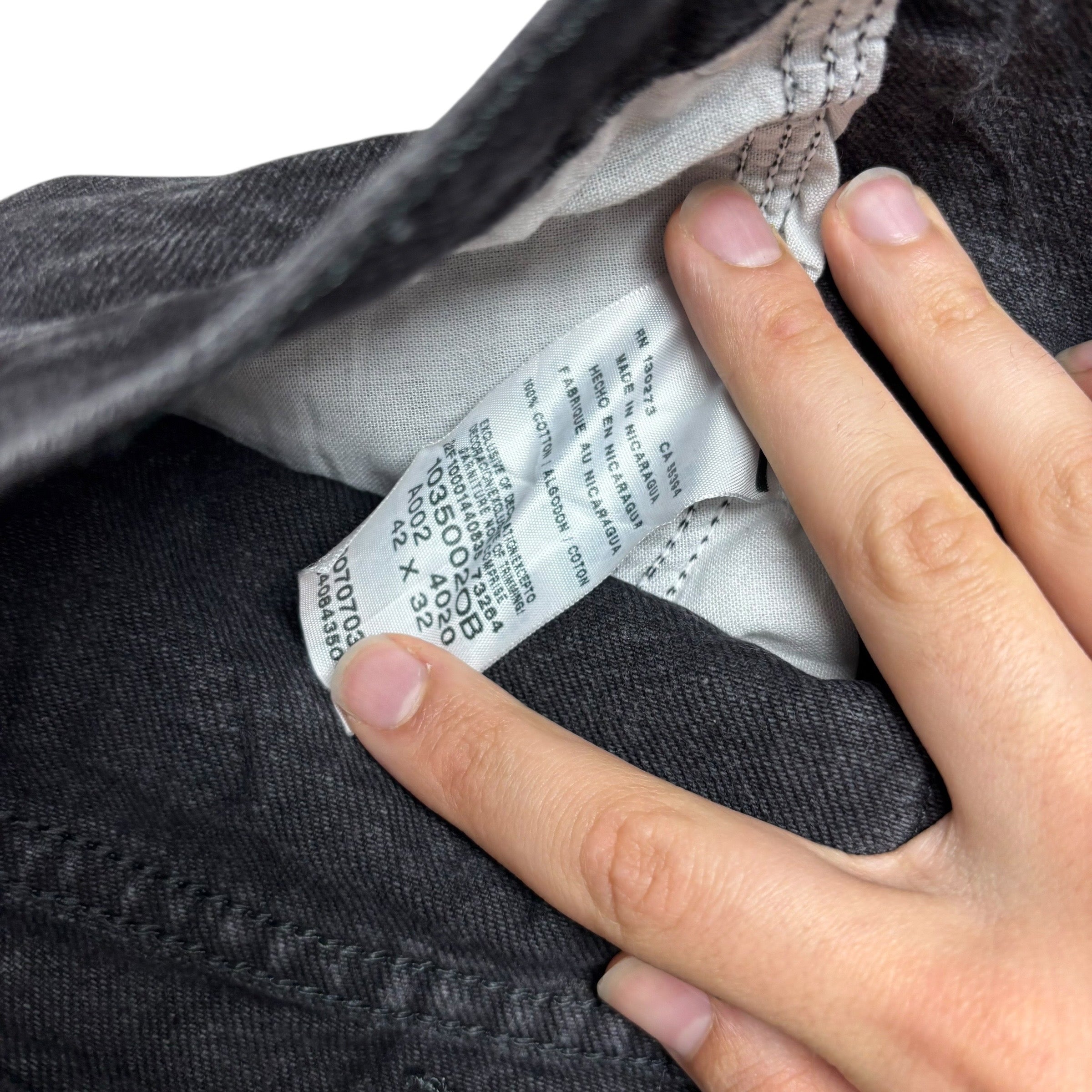 Wrangler Jeans W42 L32 Mens Black Relaxed Tapered Fit Vintage Denim (E)