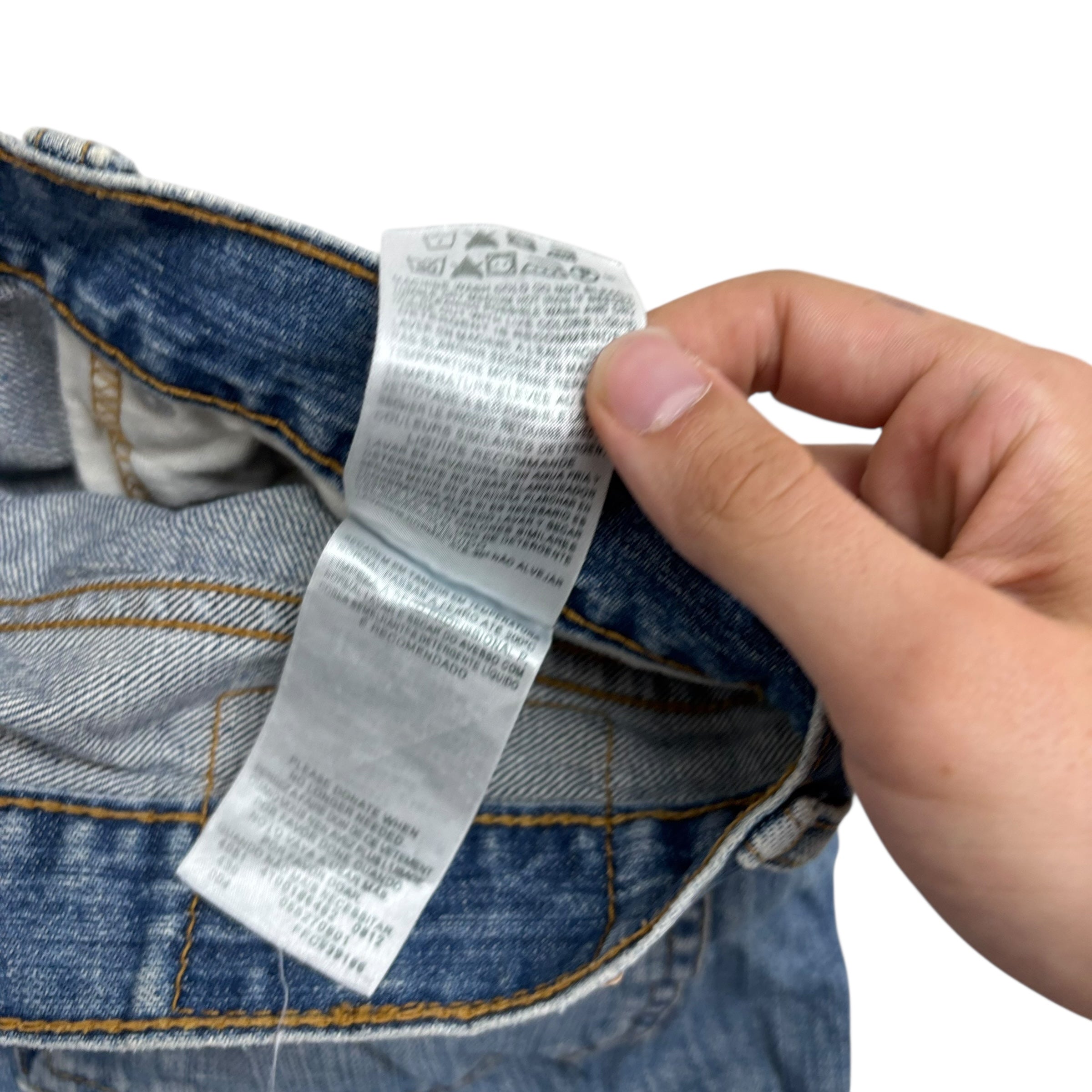 Levis 527 Jeans W36 L32 Mens Mid Blue Regular Bootcut Fit Vintage Denim (E)