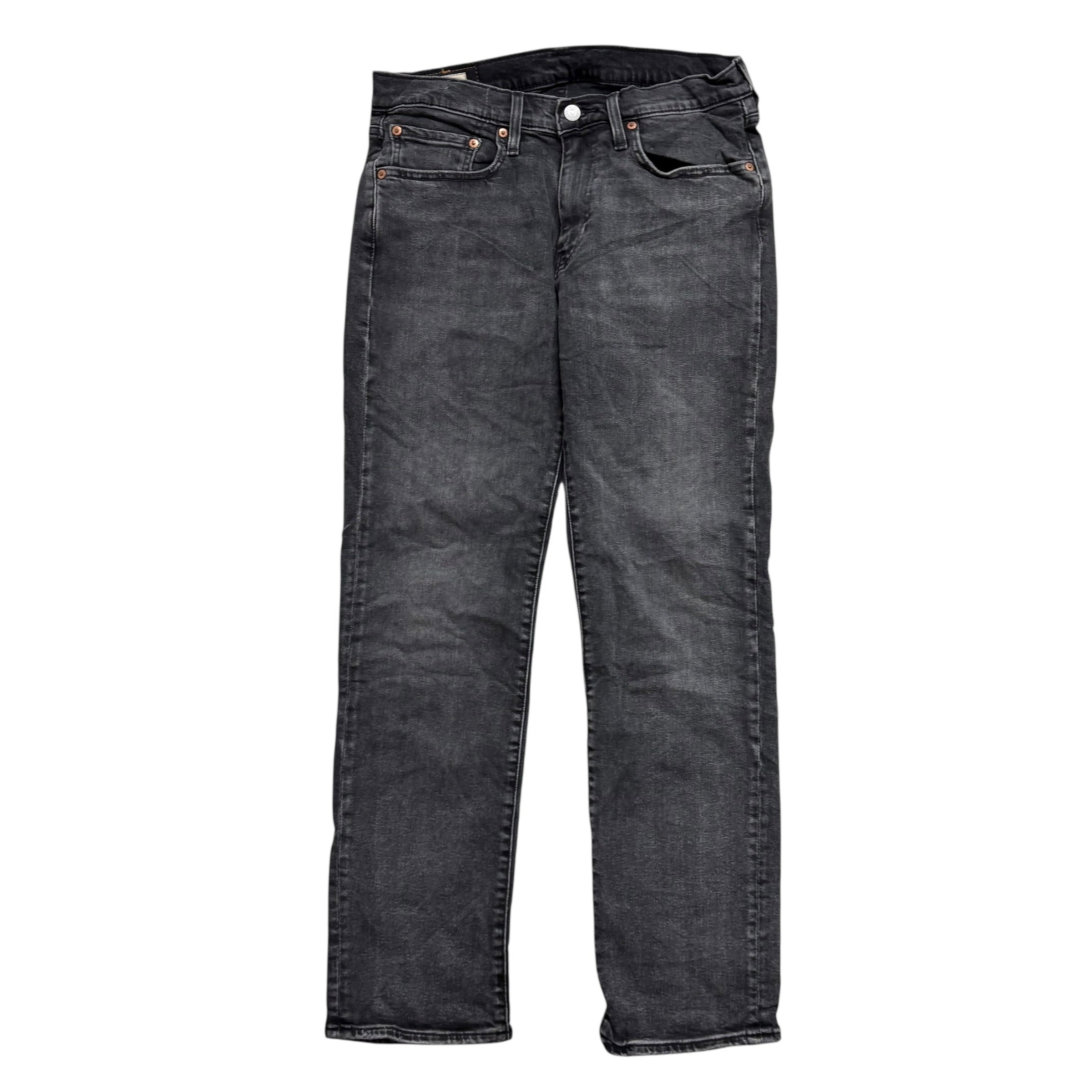 Levis 514 Jeans W31 L30 Mens Black Regular Straight Stretch Premium Denim (E)