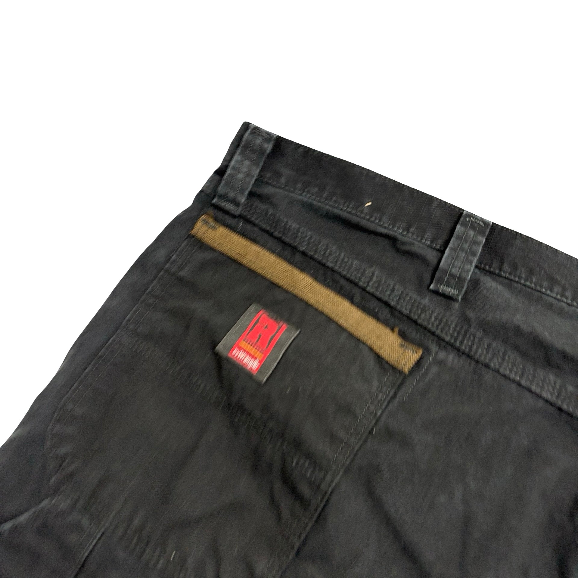 Wrangler Carpenter Trousers W52 L32 Mens Black Relaxed Straight Fit Pants (E)