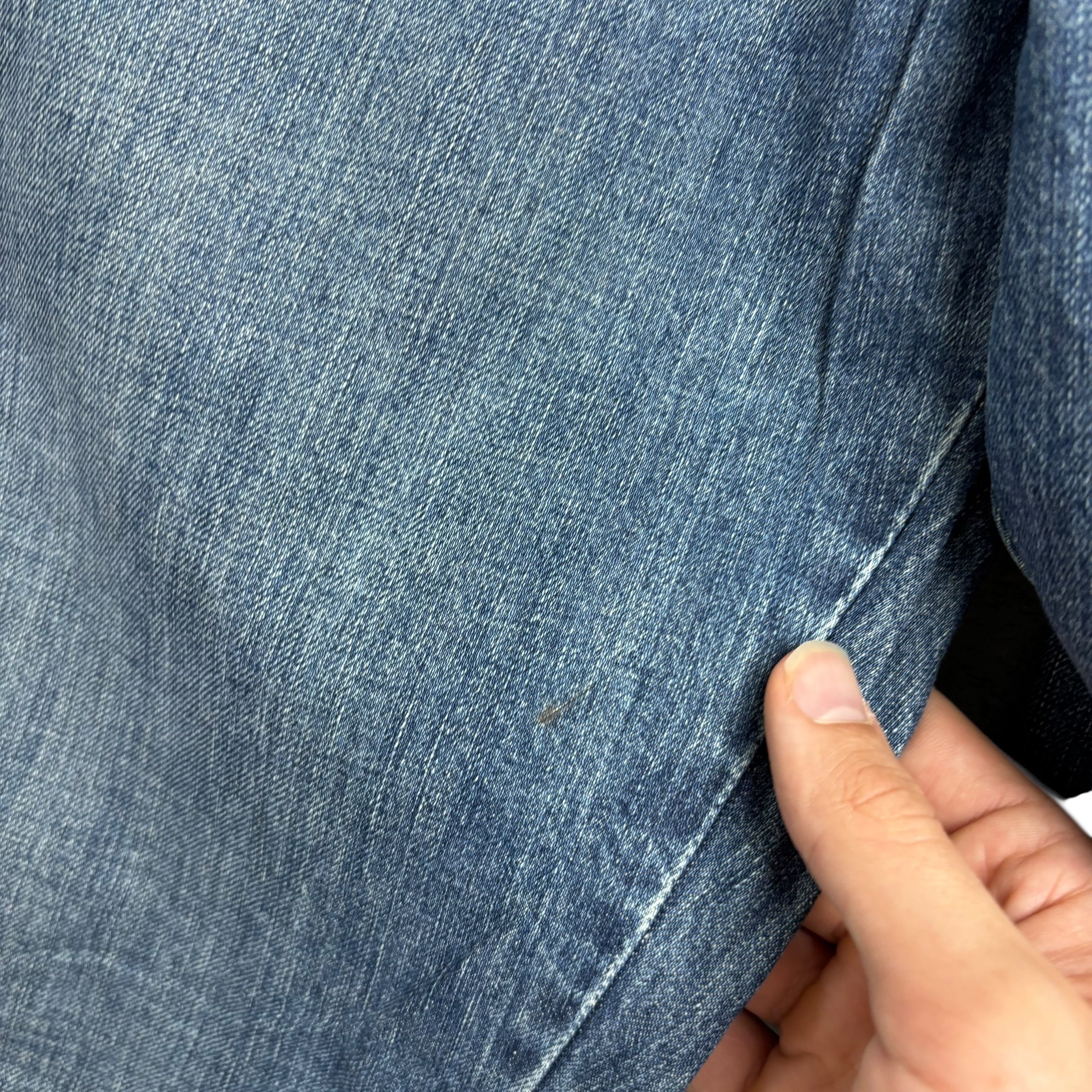 Wrangler Jeans W34 L35 Mens Mid Blue Baggy Relaxed Straight Fit Denim