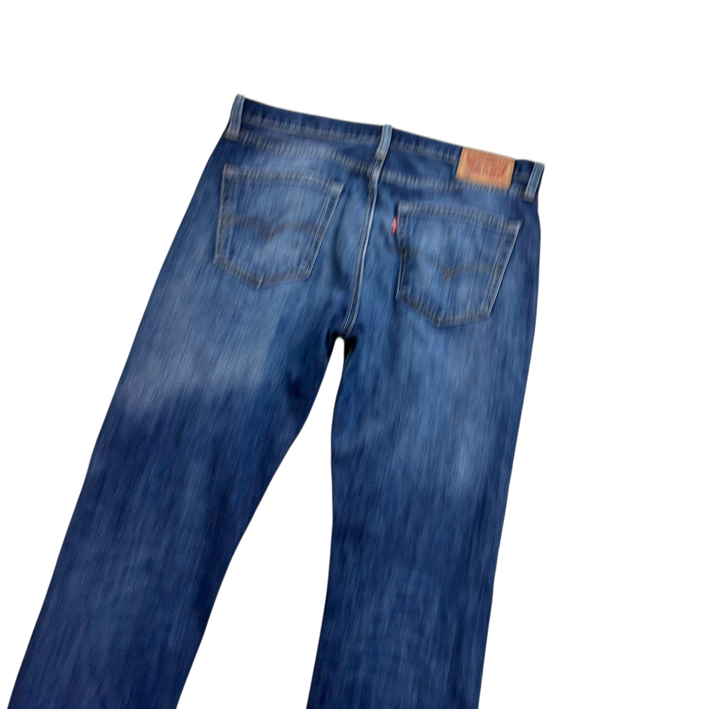 Levis 508 Jeans W34 L32 Mens Mid Blue Regular Tapered Fit Denim