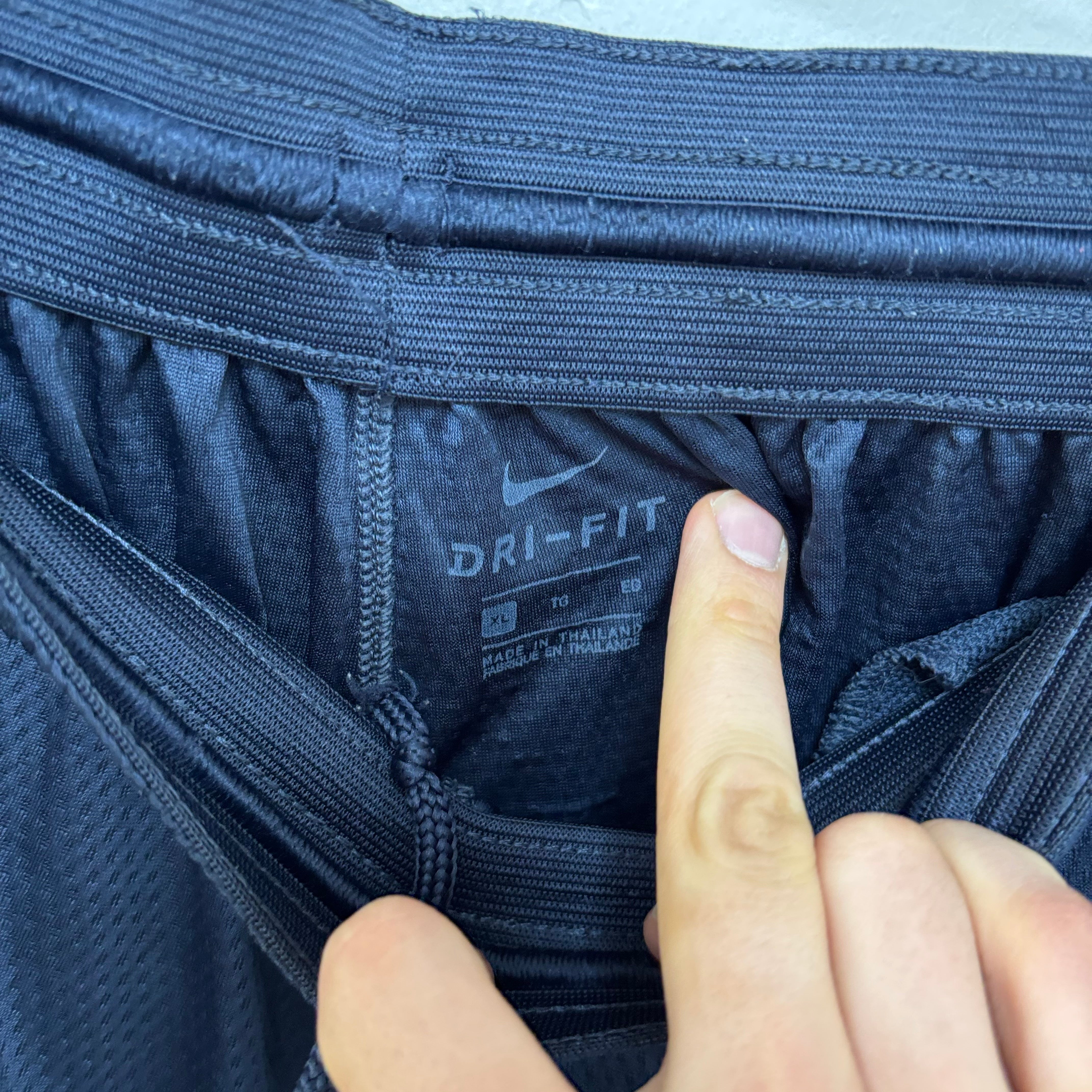 Nike Shorts Mens XL Navy Blue Dri Fit Running Sports Gym Athletic Pockets (F)