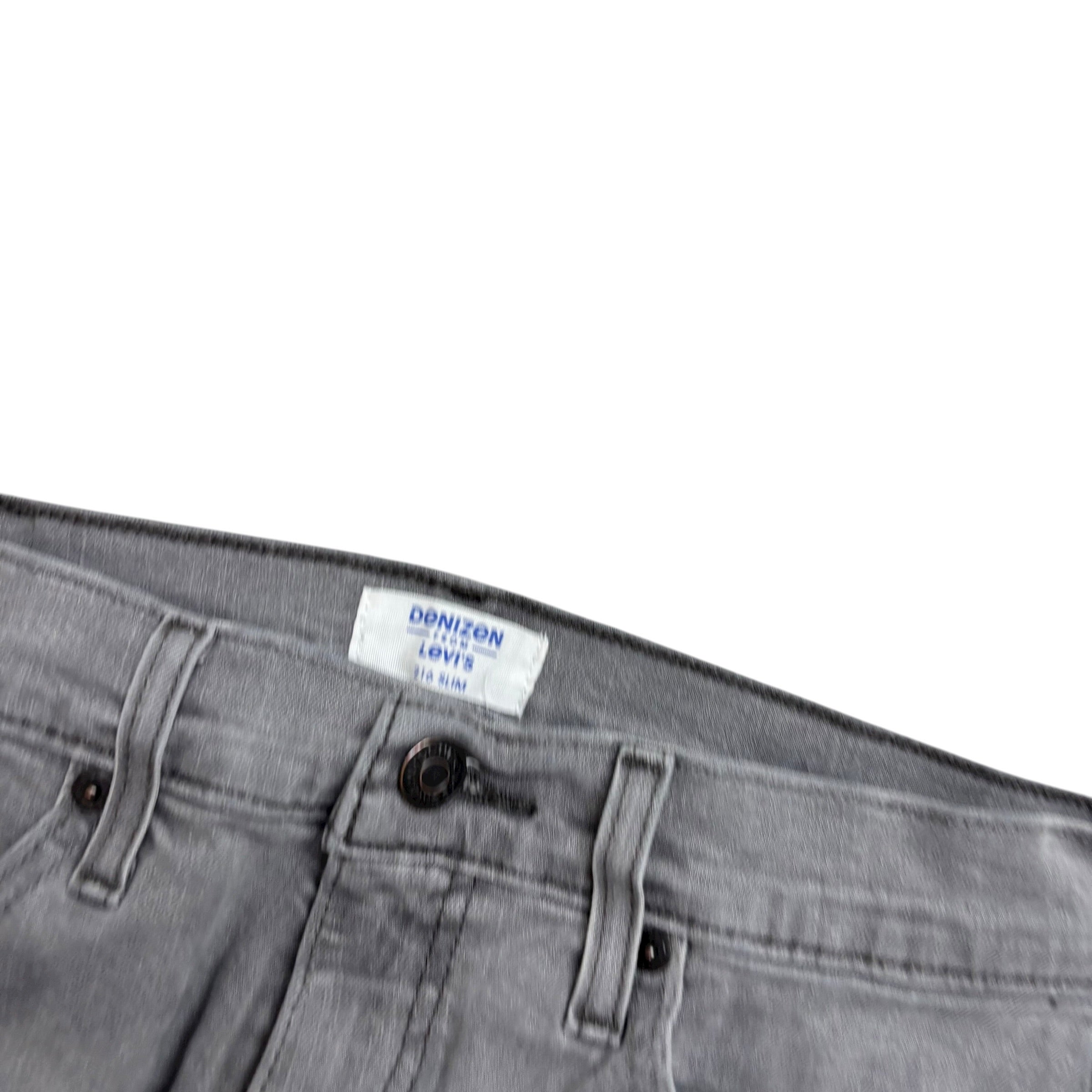 Levis Denizen Jeans W28 L31 Mens Grey Slim Fit Stretch Denim