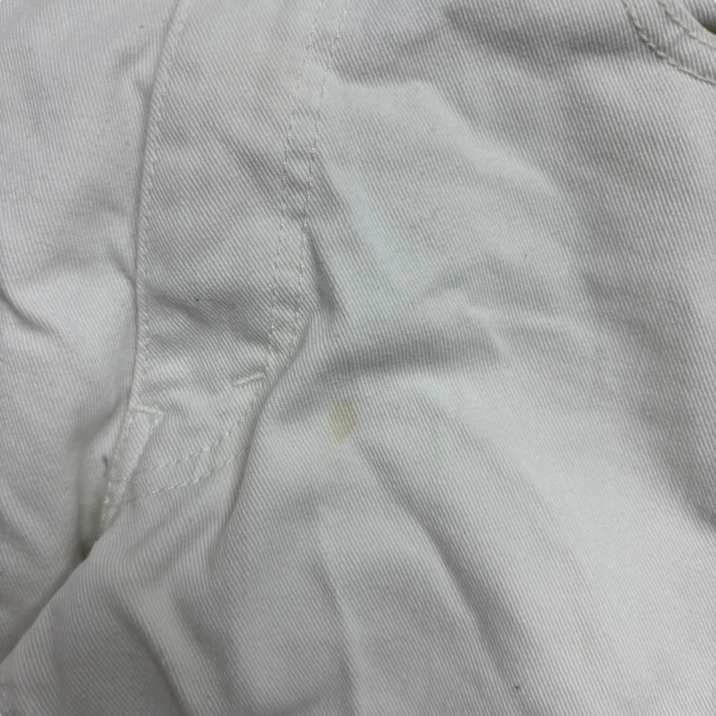 Levis 514 Jeans W32 L30 Mens White Regular Straight Fit Stretch Denim