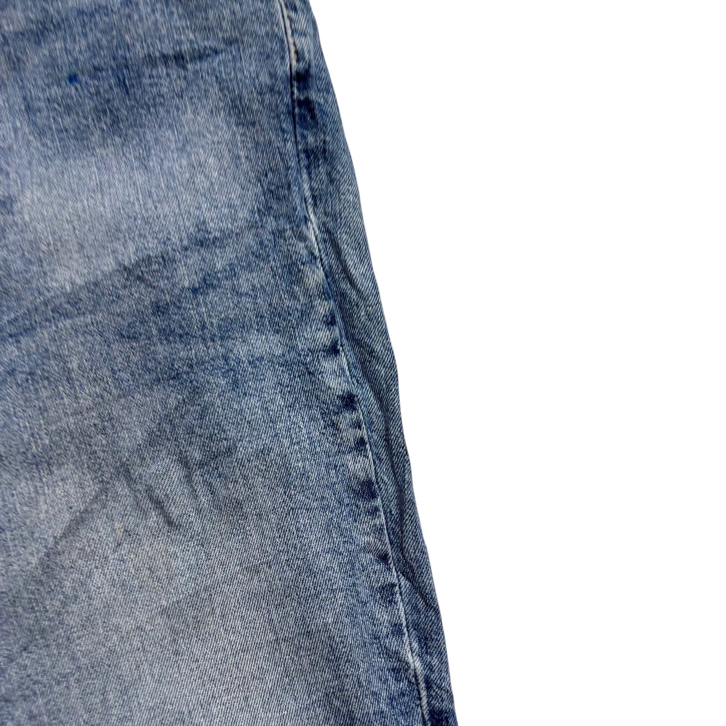 Levis 541 Jeans W36 L28 Mens Acid Wash Blue Athletic Tapered Fit Stretch Denim