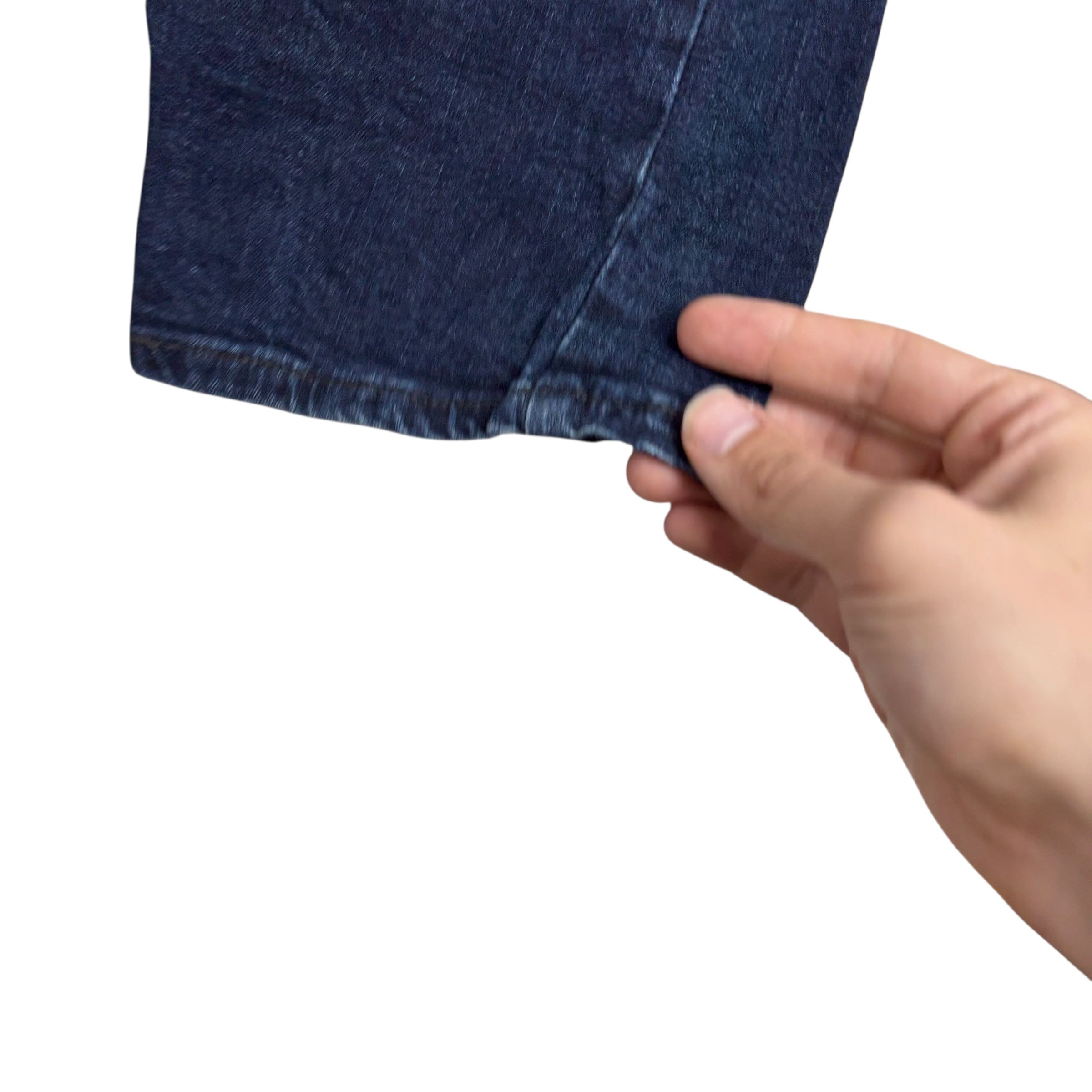 Levis Signature Jeans W38 L29 Mens Navy Blue Relaxed Tapered Fit Stretch (E)