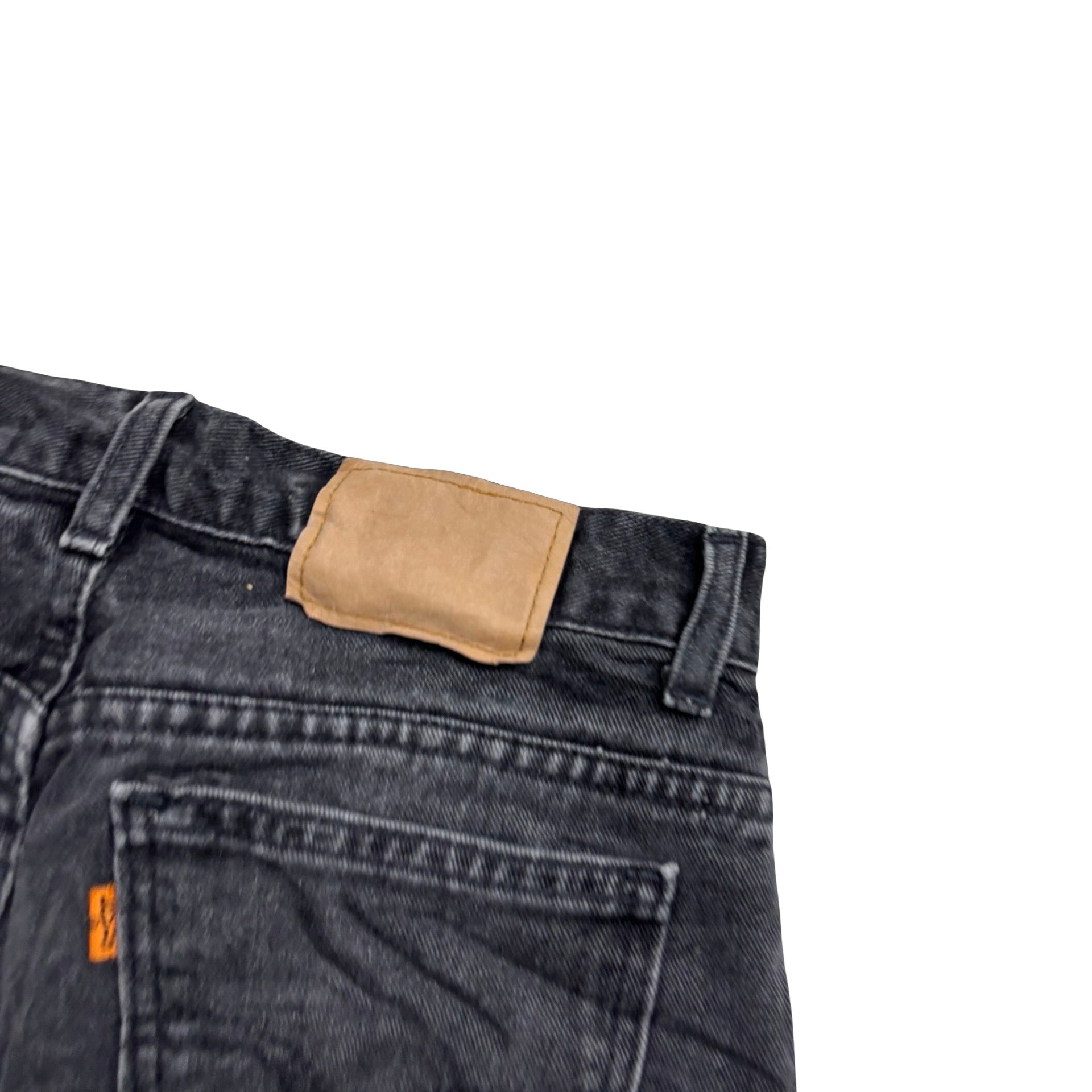 Levis Orange Tab Jeans W30 L32 Mens Black Relaxed Tapered Fit Vintage Denim