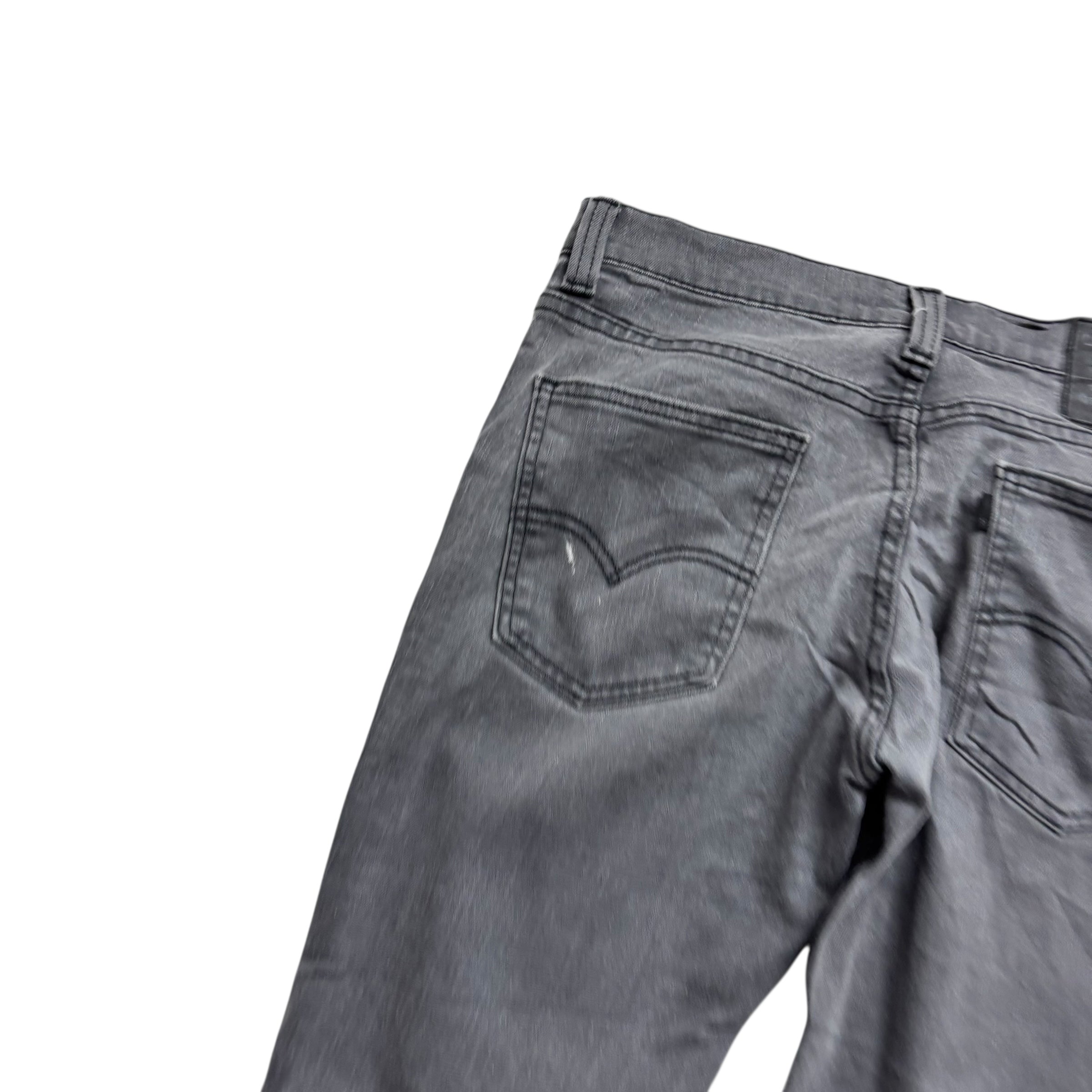 Levis 511 Jeans W30 L31 Mens Grey Slim Fit Stretch Denim (F)