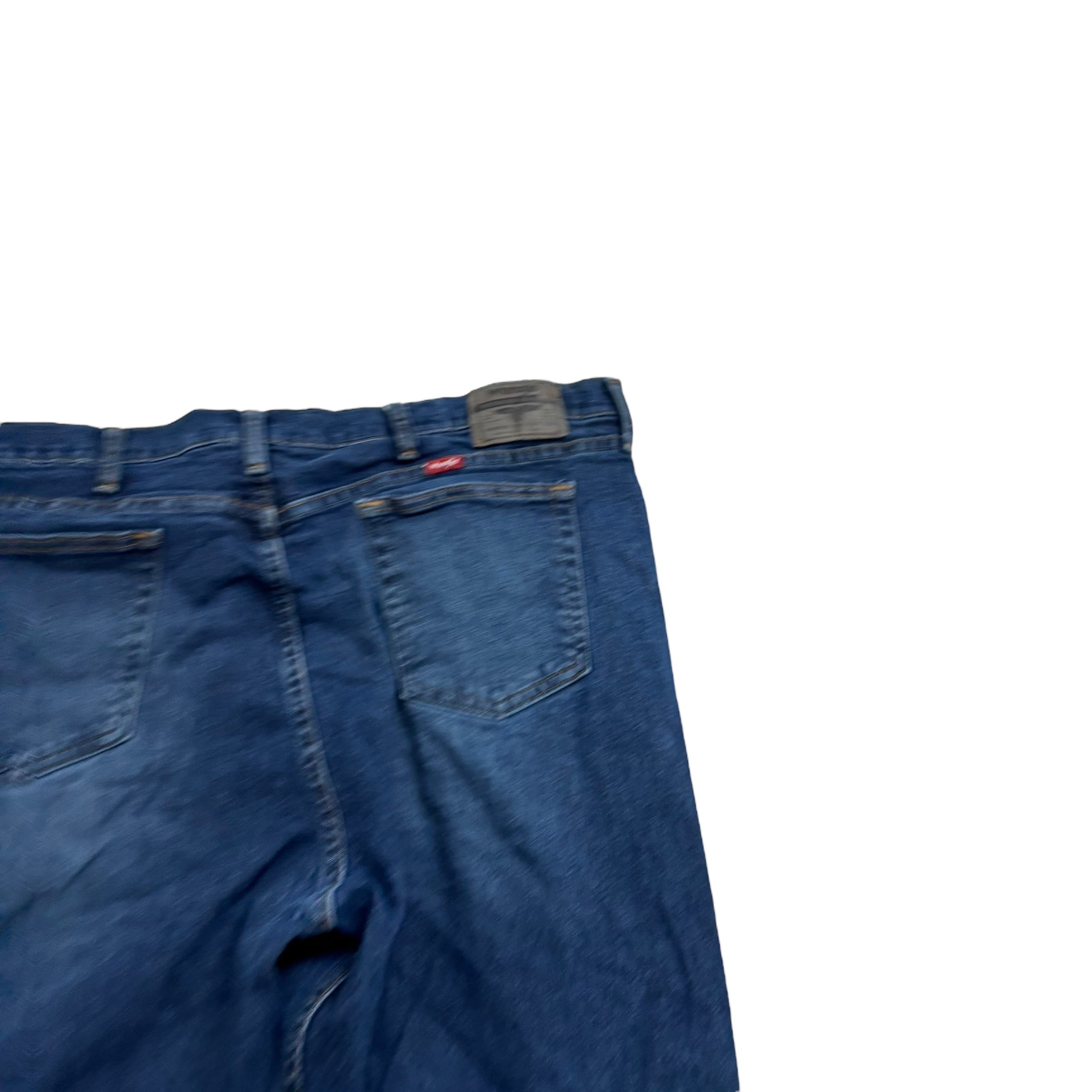 Wrangler Jeans W44 L29 Mens Dark Blue Relaxed Straight Fit Stretch Denim (F)