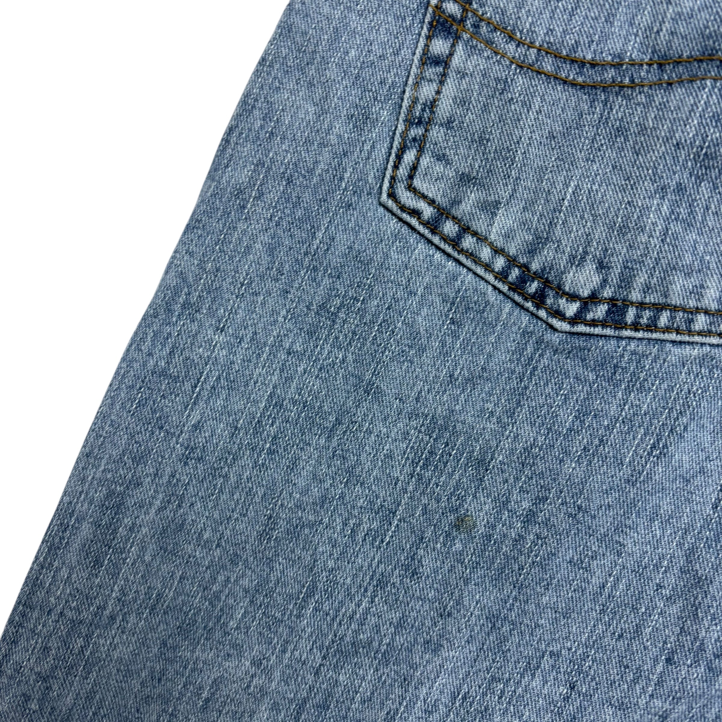 Lee Jeans W38 L32 Mens Light Blue Baggy Relaxed Straight Fit Denim