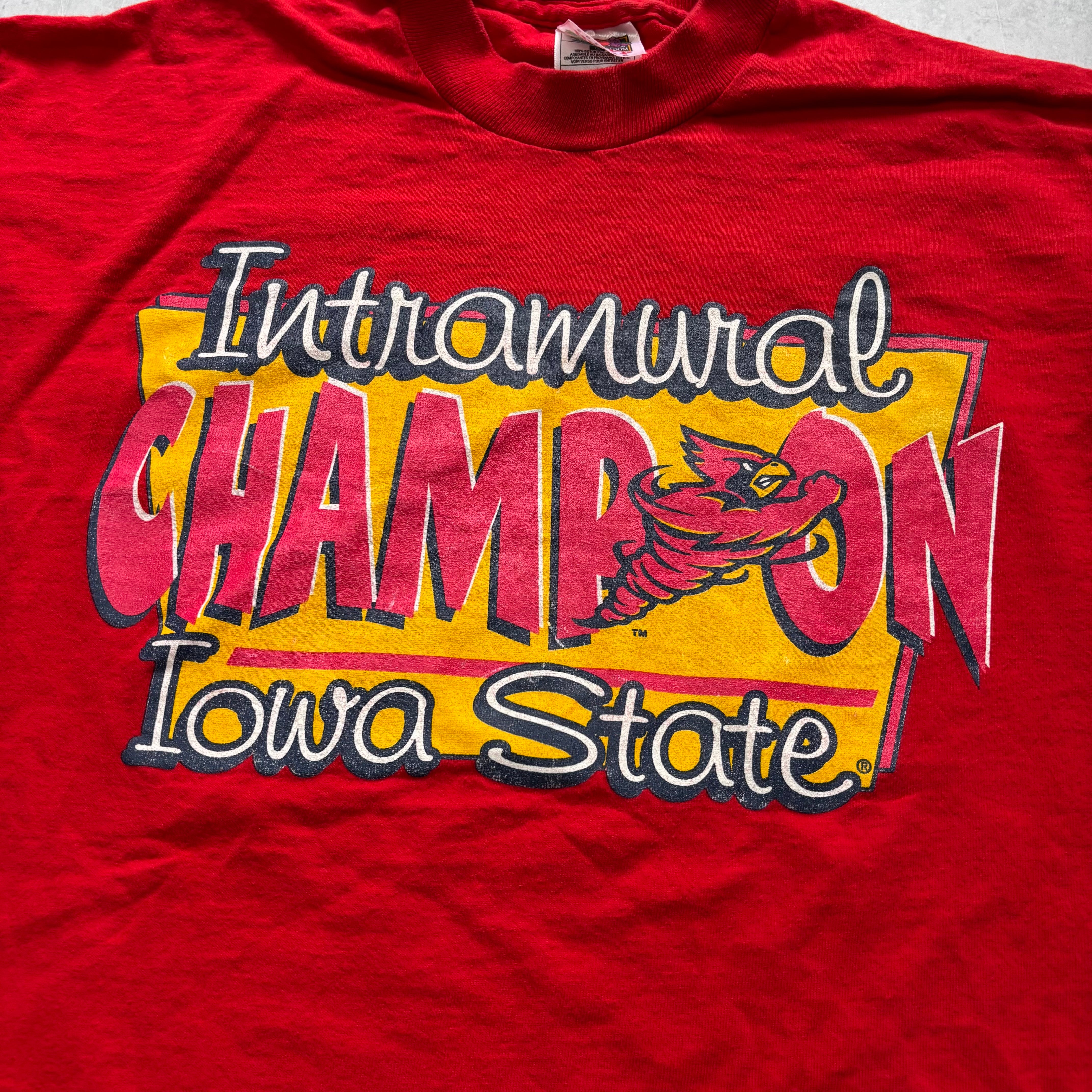 Vintage T Shirt Mens Medium Red Single Stitch Graphic Print 90s USA (E)