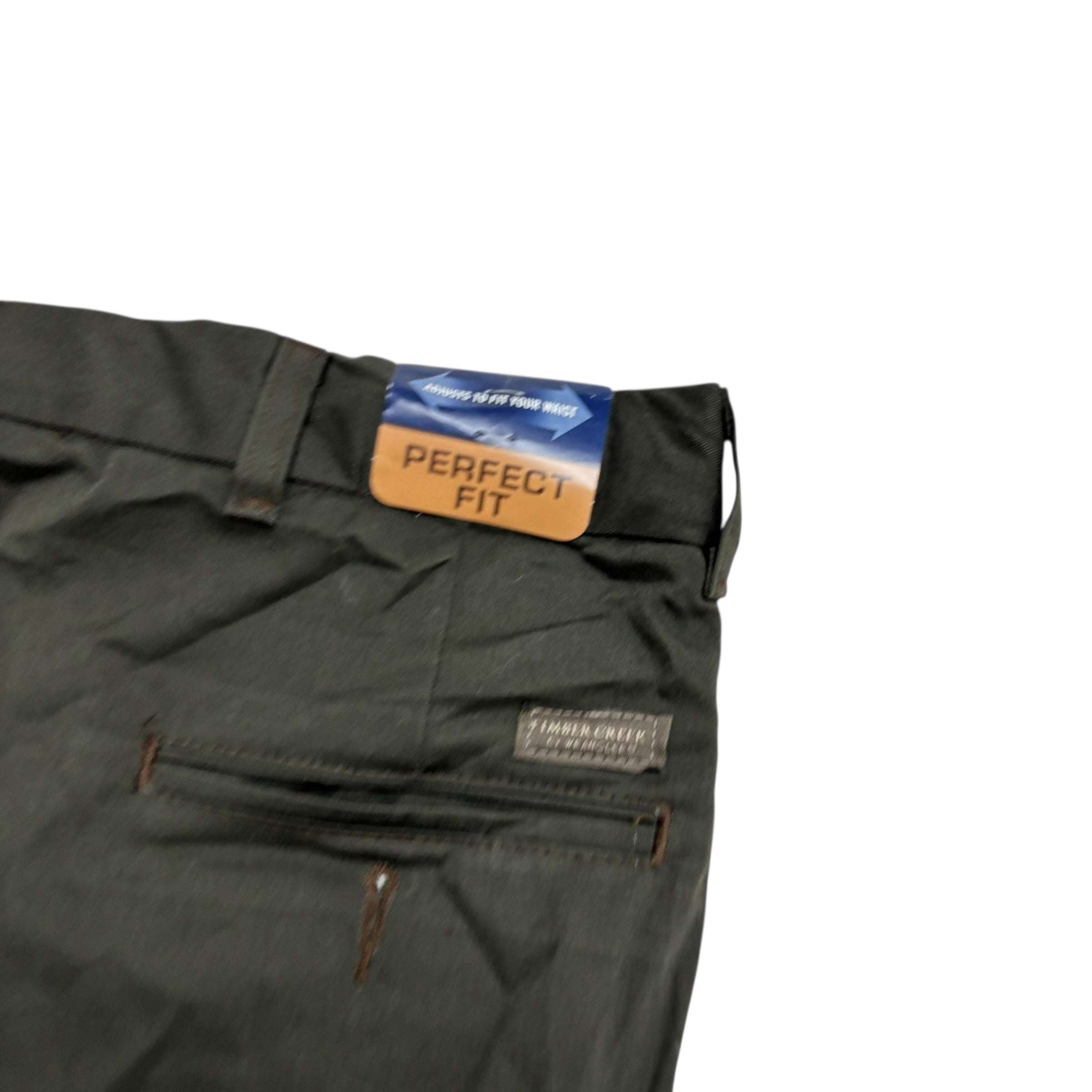 Wrangler Trousers W50 L29 Mens Green Relaxed Straight Fit Vintage Pants (E)