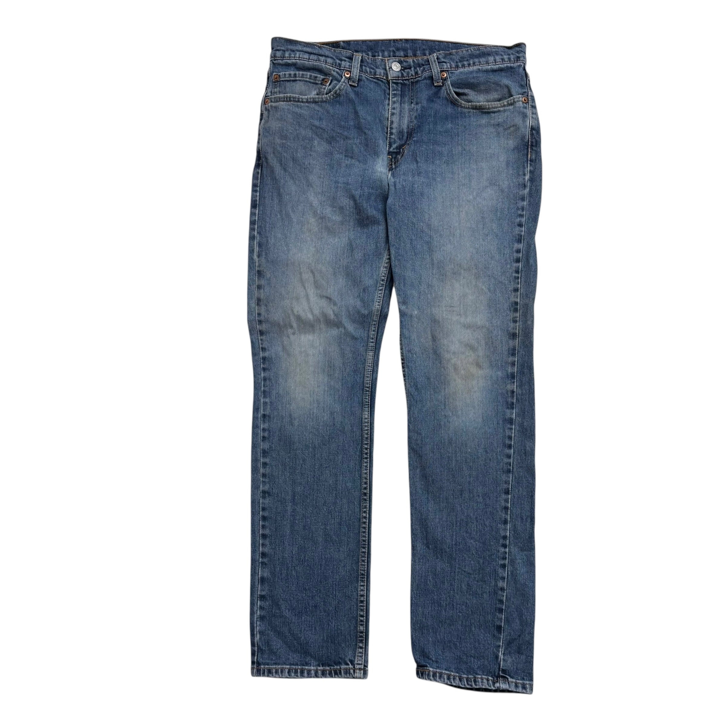 Levis 511 Jeans W34 L30 Mens Mid Blue Slim Fit Stretch Denim (F)