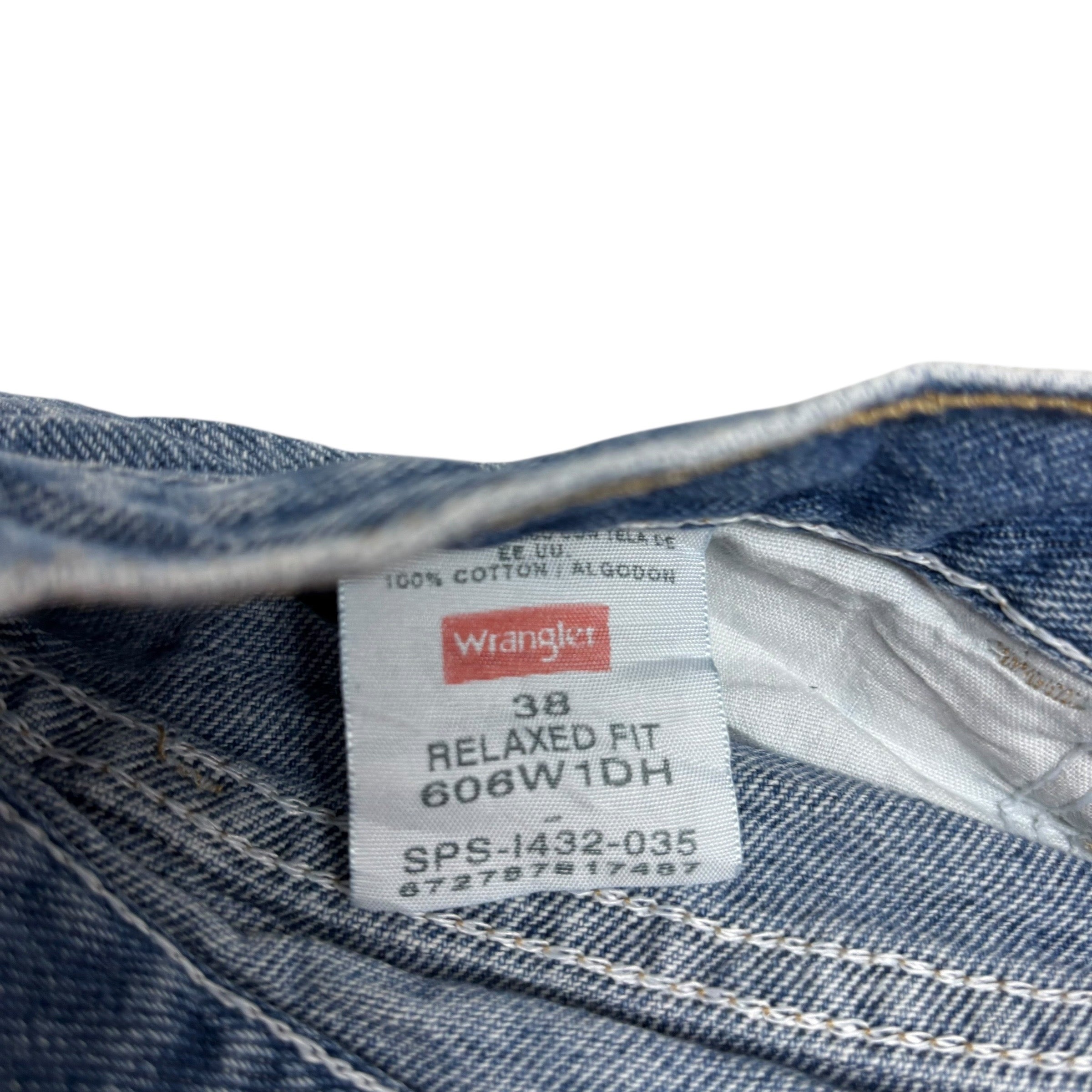 Wrangler Baggy Jorts W38 Mens Denim Shorts Mid Blue Relaxed Fit (E)