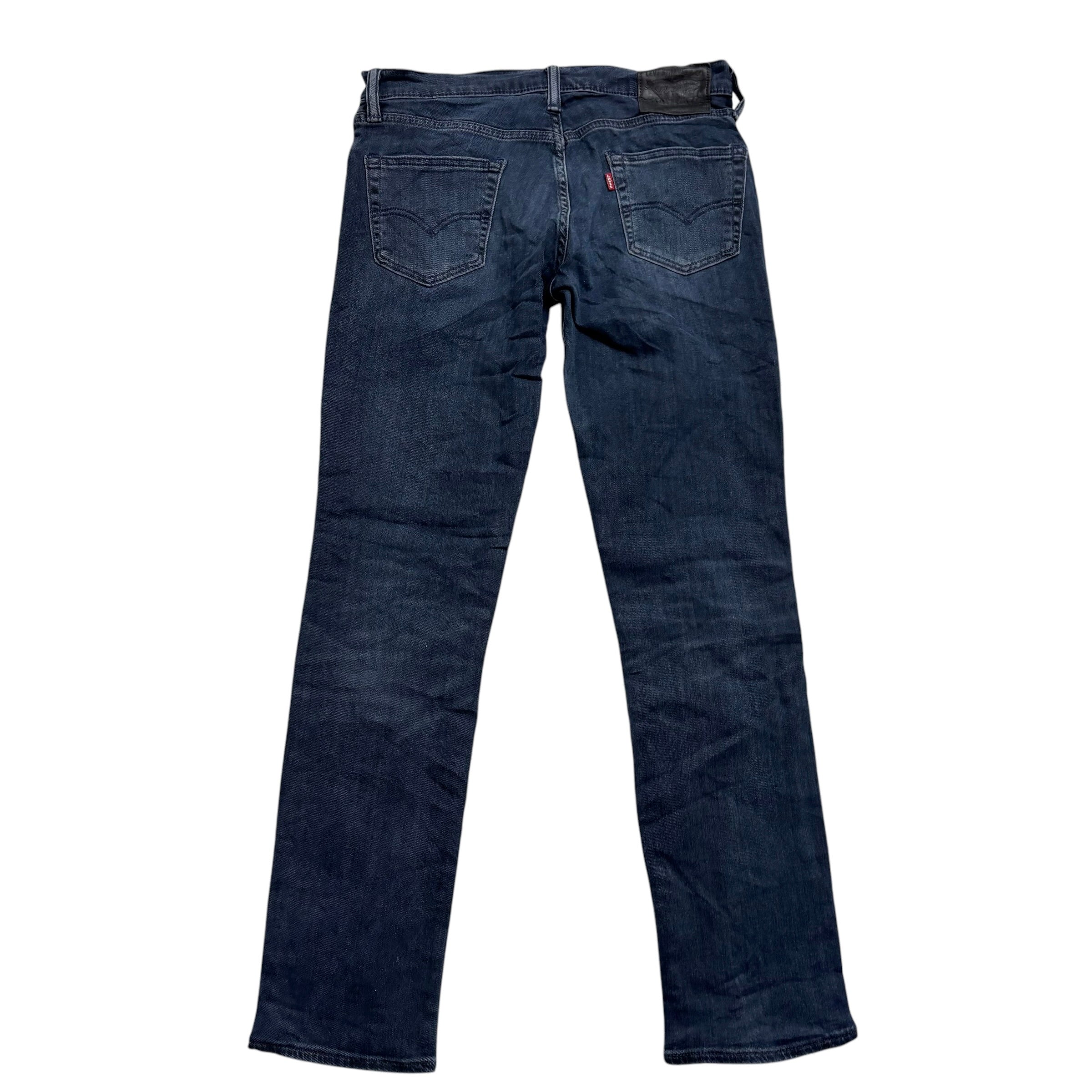 Levis 511 Jeans W29 L32 Mens Navy Blue Slim Fit Stretch Denim