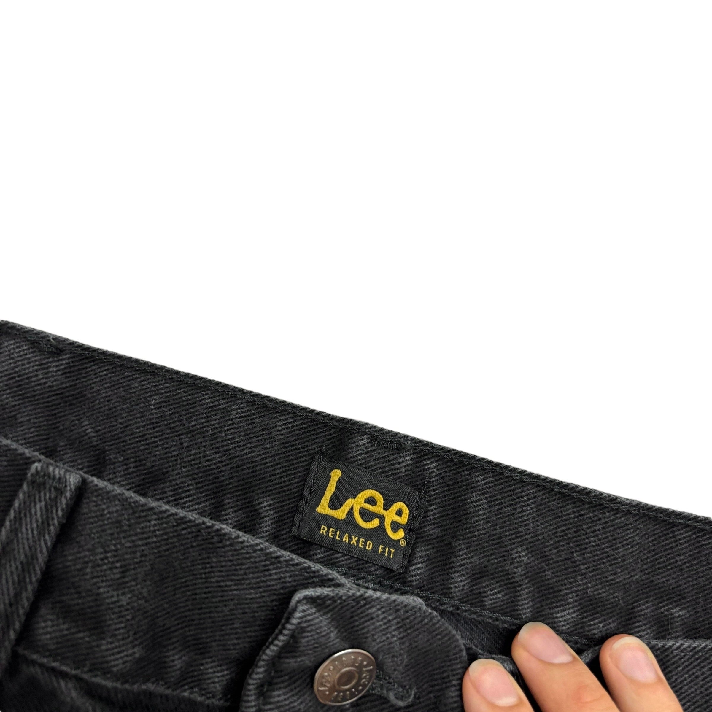 Wrangler Jeans W36 L34 Mens Black Relaxed Straight Fit Vintage Denim (E)