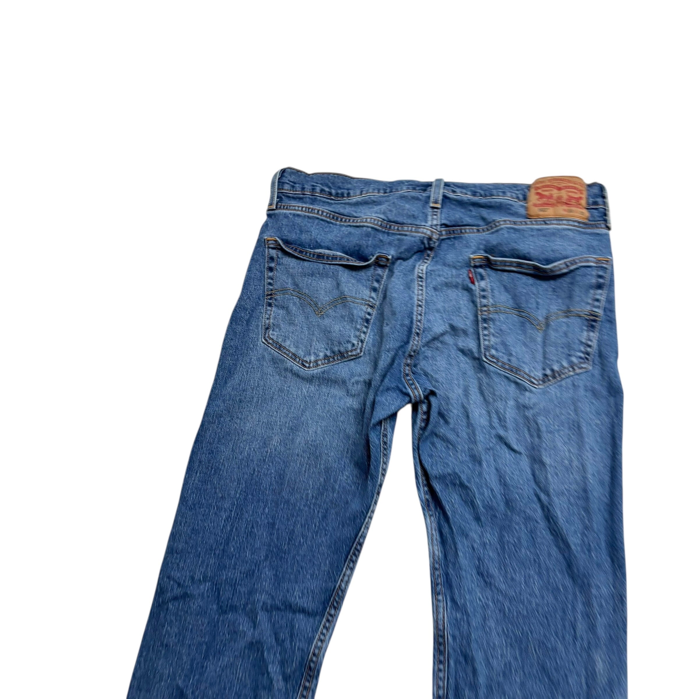 Levis 502 Jeans W33 L29 Mens Mid Blue Regular Tapered Fit Stretch Denim (E)