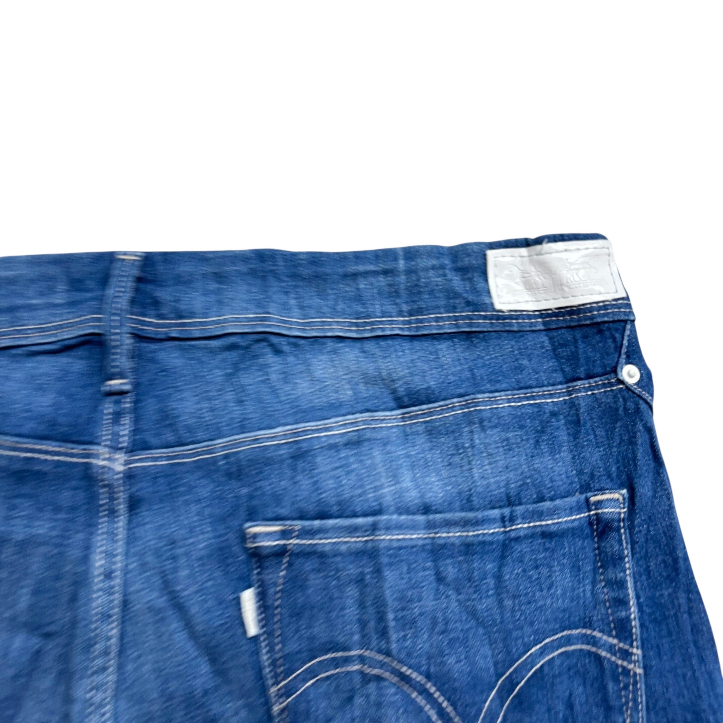 Levis Jeans W33 L25 Womens Mid Rise Skinny Fit Mid Blue Stretch Vintage (E)