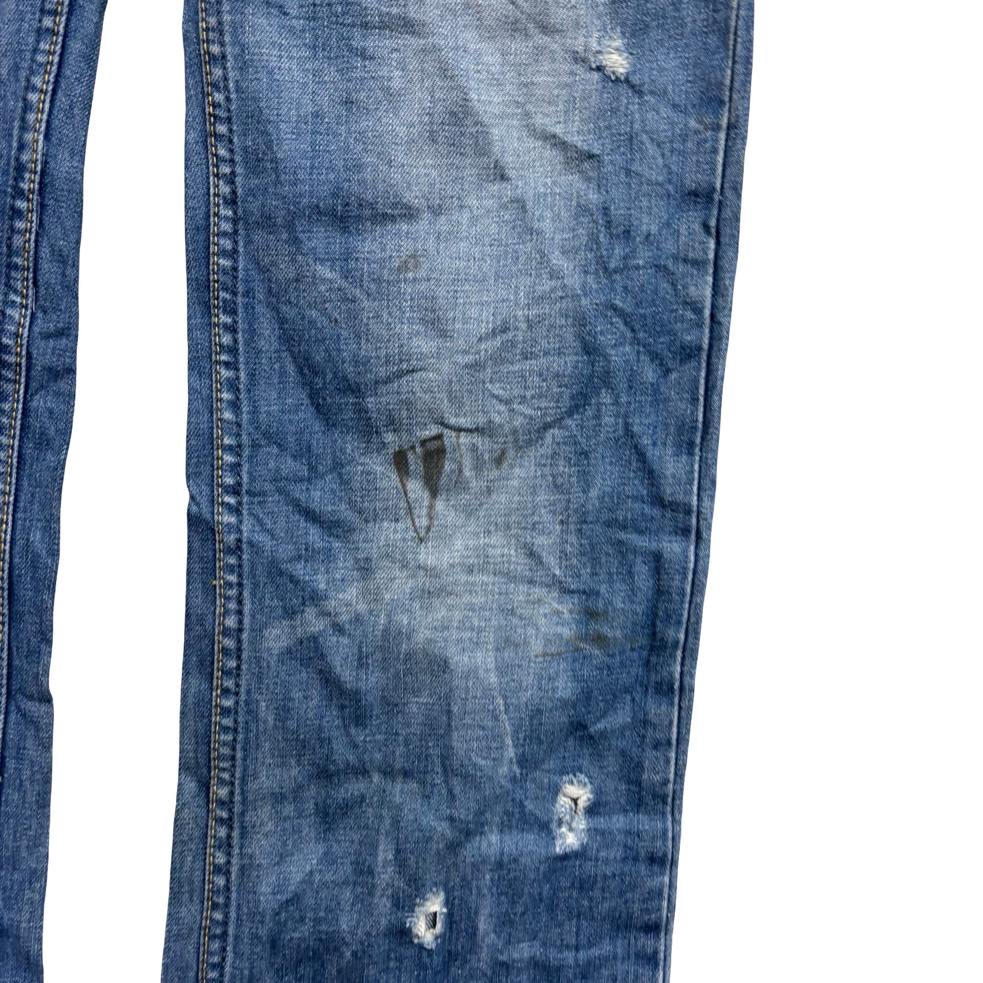 Diesel Zatiny Jeans W32 L32 Mens Mid Blue Regular Bootcut Fit Denim (F)